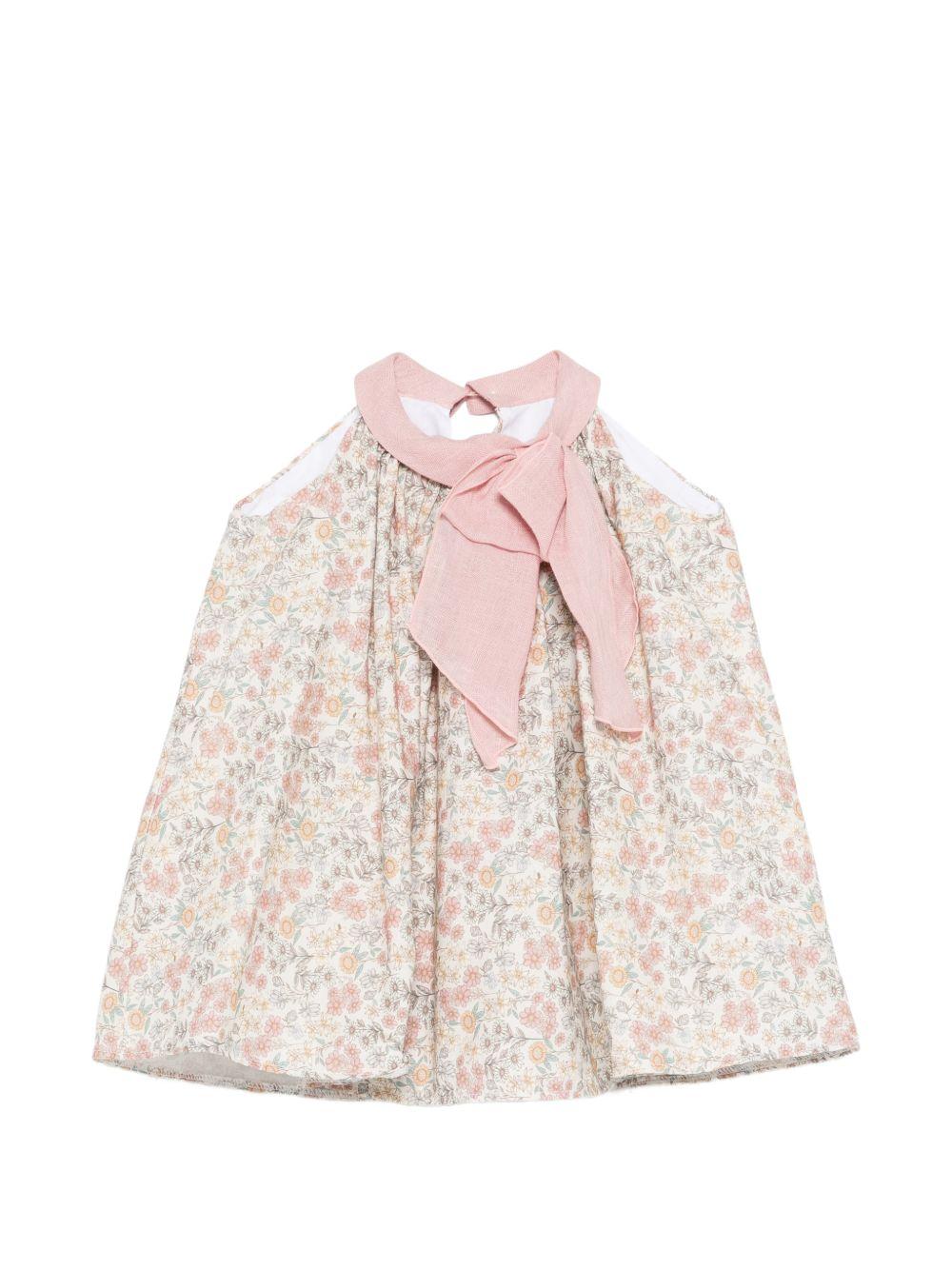 Abito per neonata La Stupenderia multicolore con stampa floreale all-over 2TJAB94 X99 LA STUPENDERIA