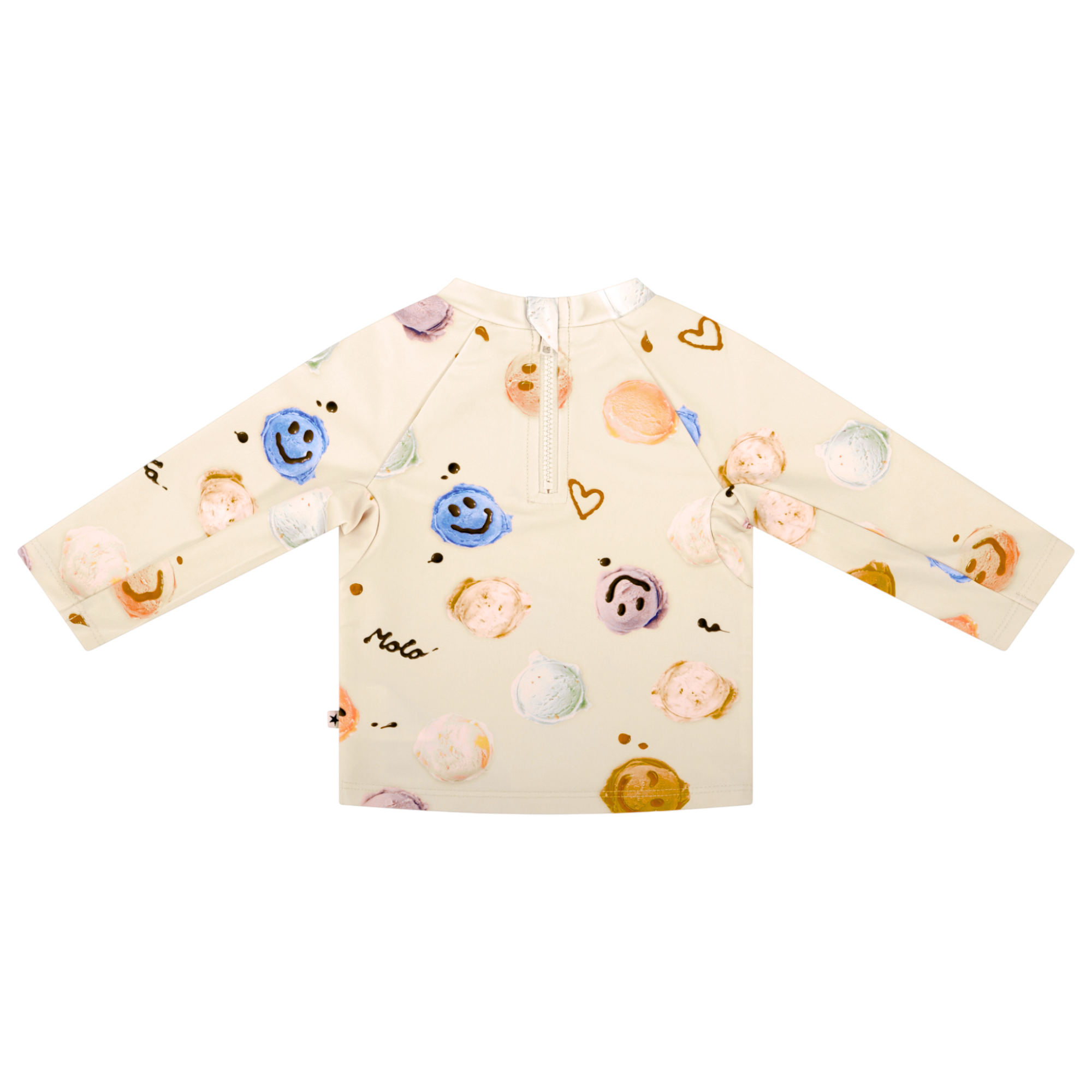 Costume per neonata Molo beige con stampa all-over 8S26P203 9502 MOLO KIDS