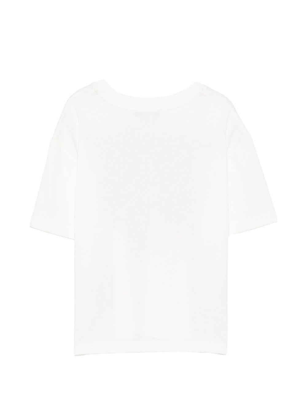 T-shirt per bambino Lanvin Kids bianca con stampa grafica N30427 117 LANVIN KIDS