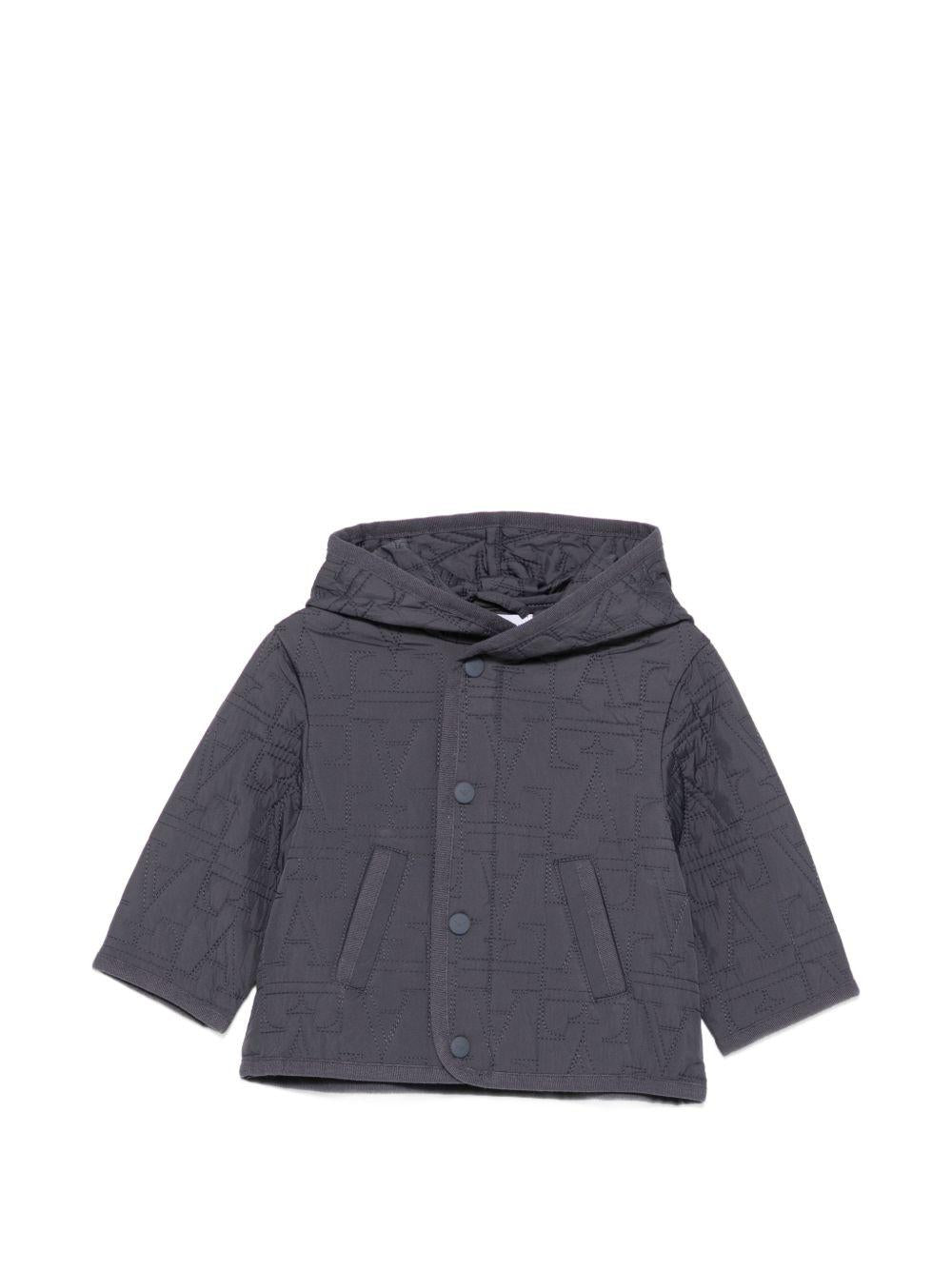 Giubbino per neonato Emporio Armani Kids blu scuro con finitura trapuntata EB001526 AF28746 UA030 EMPORIO ARMANI KIDS