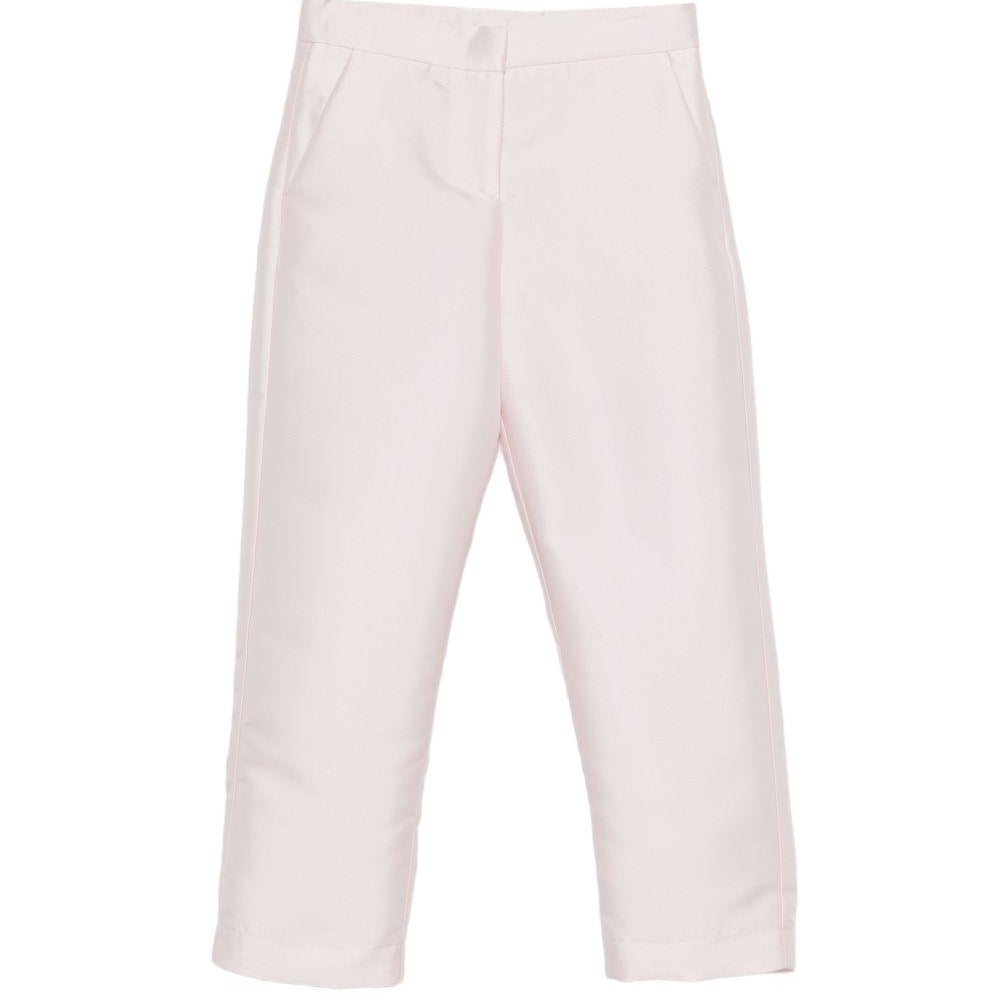 Pantaloni per bambina Simonetta rosa con tasche laterali SY6A61 S0251 515 SIMONETTA KIDS