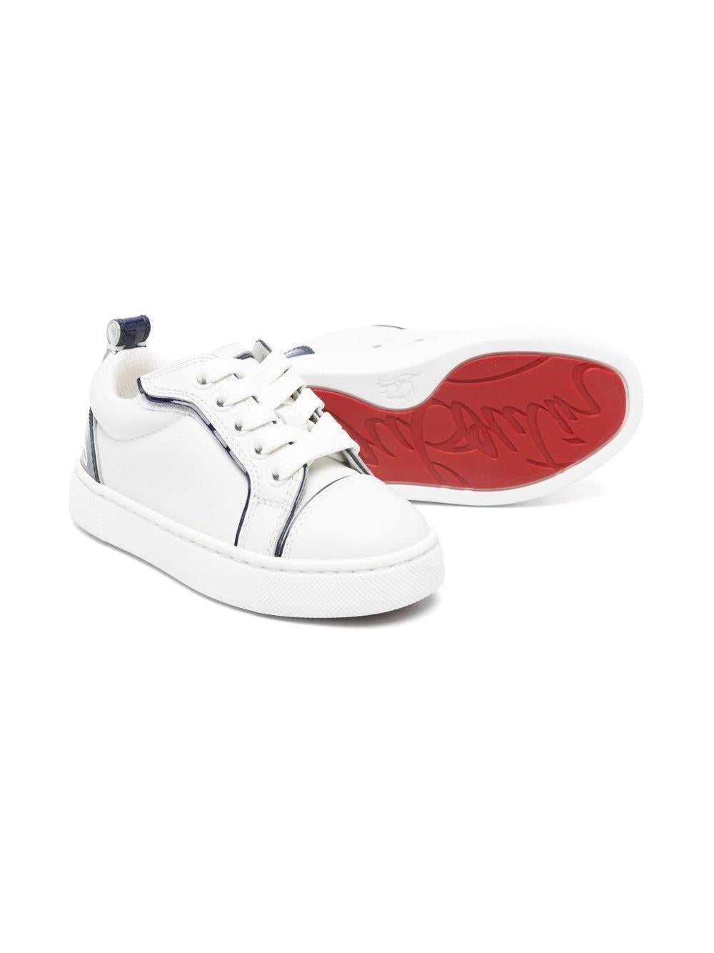 Sneakers Funnyto per bambini Christian Louboutin Kids bianco con inserti 3230558 J589 CHRISTIAN LOUBOUTIN KIDS