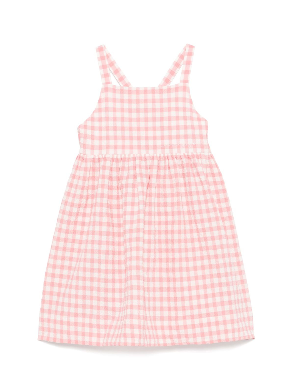 Abito per bambina Il Gufo rosa con motivo a quadretti P25VP021C3161 350 IL GUFO