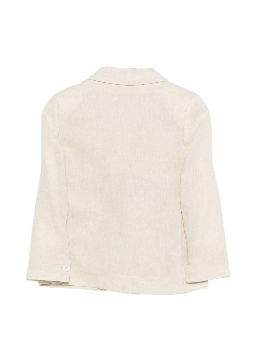 Giacca per bambino Fay Kids bianca con revers classici FY2Q34 I0318 109 FAY KIDS