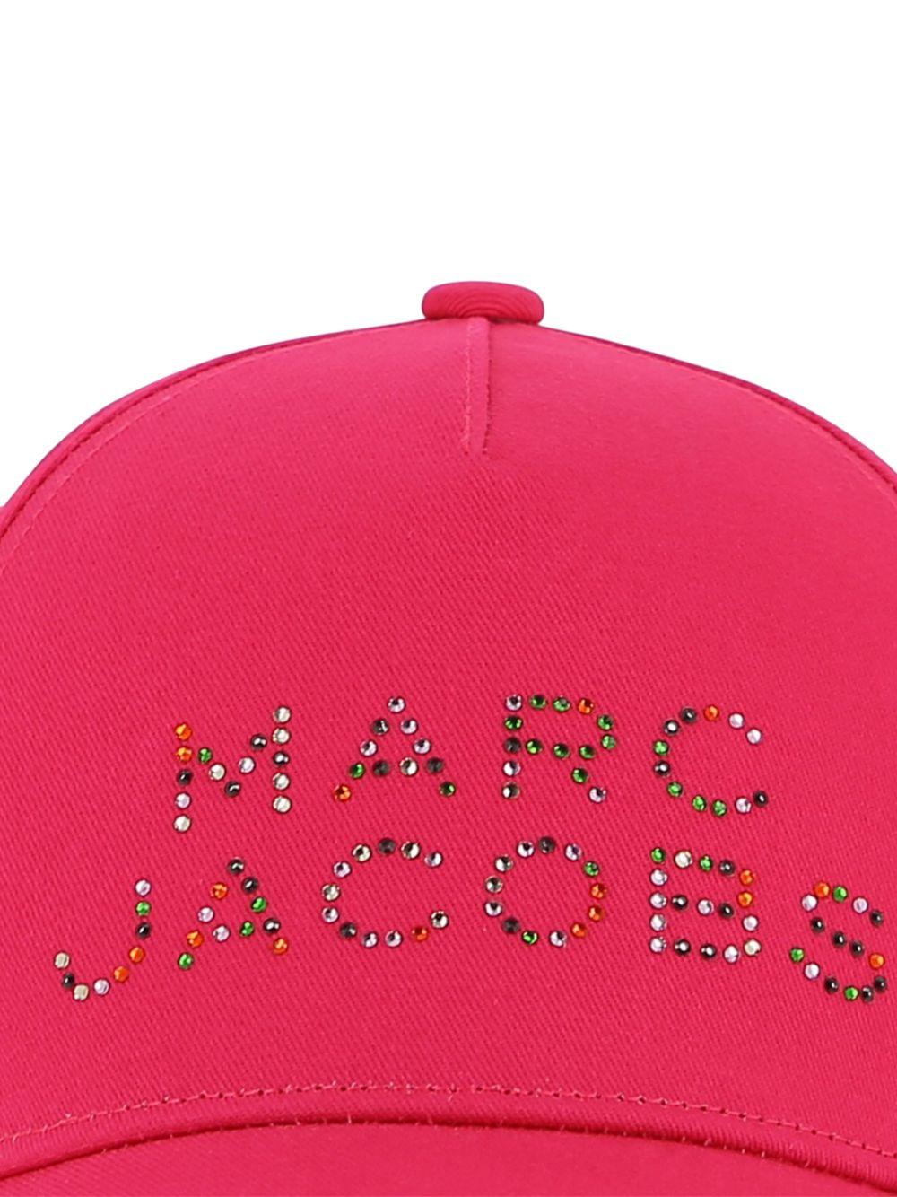 Cappello da baseball The Marc Jacobs Kids fucsia con logo sul davanti W60838 437 THE MARC JACOBS KIDS