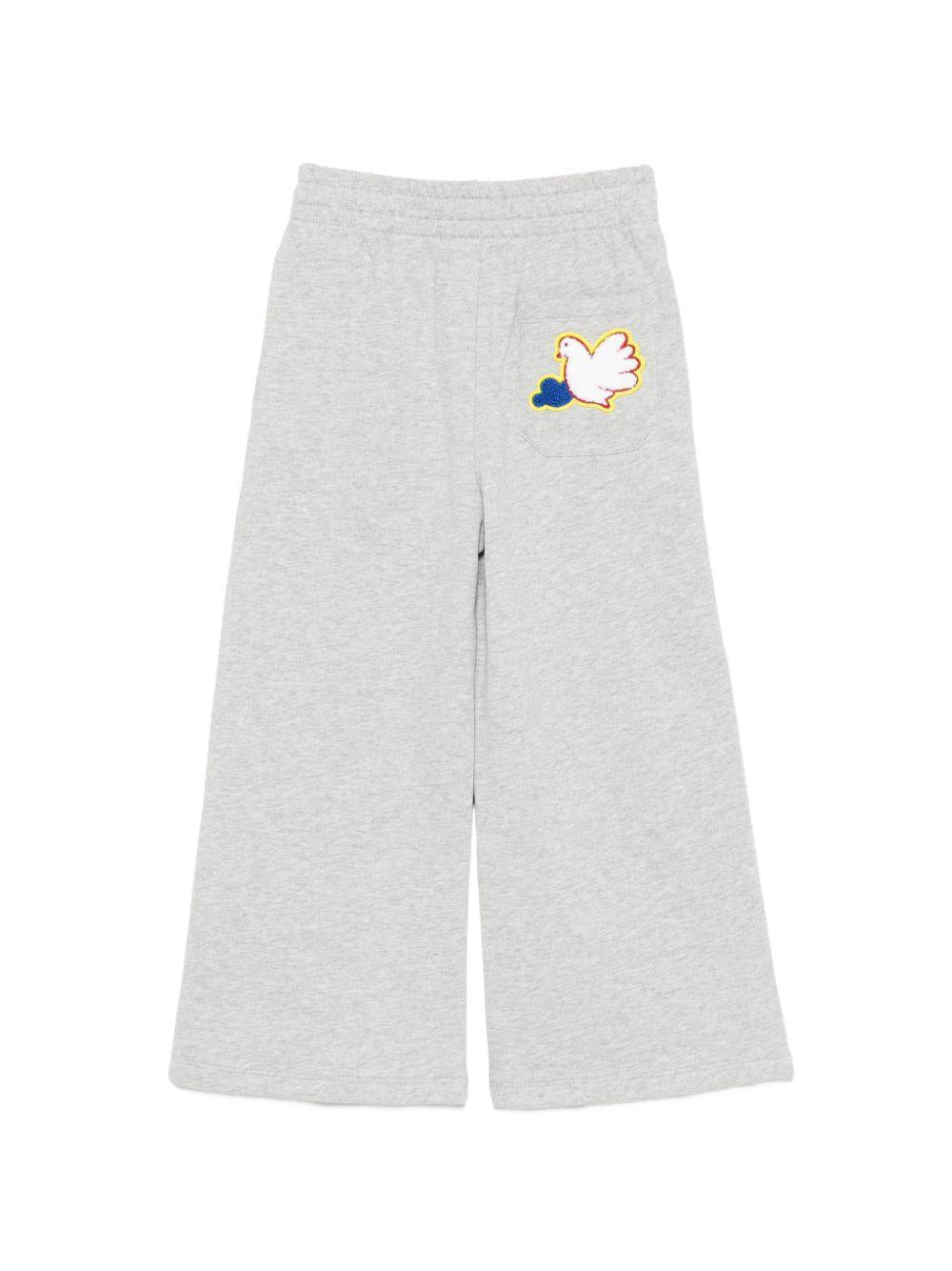 Pantaloni sportivi per bambini Stella McCartney Kids grigi con applicazioni TZ6E60 Z3059 807 STELLA McCARTNEY KIDS