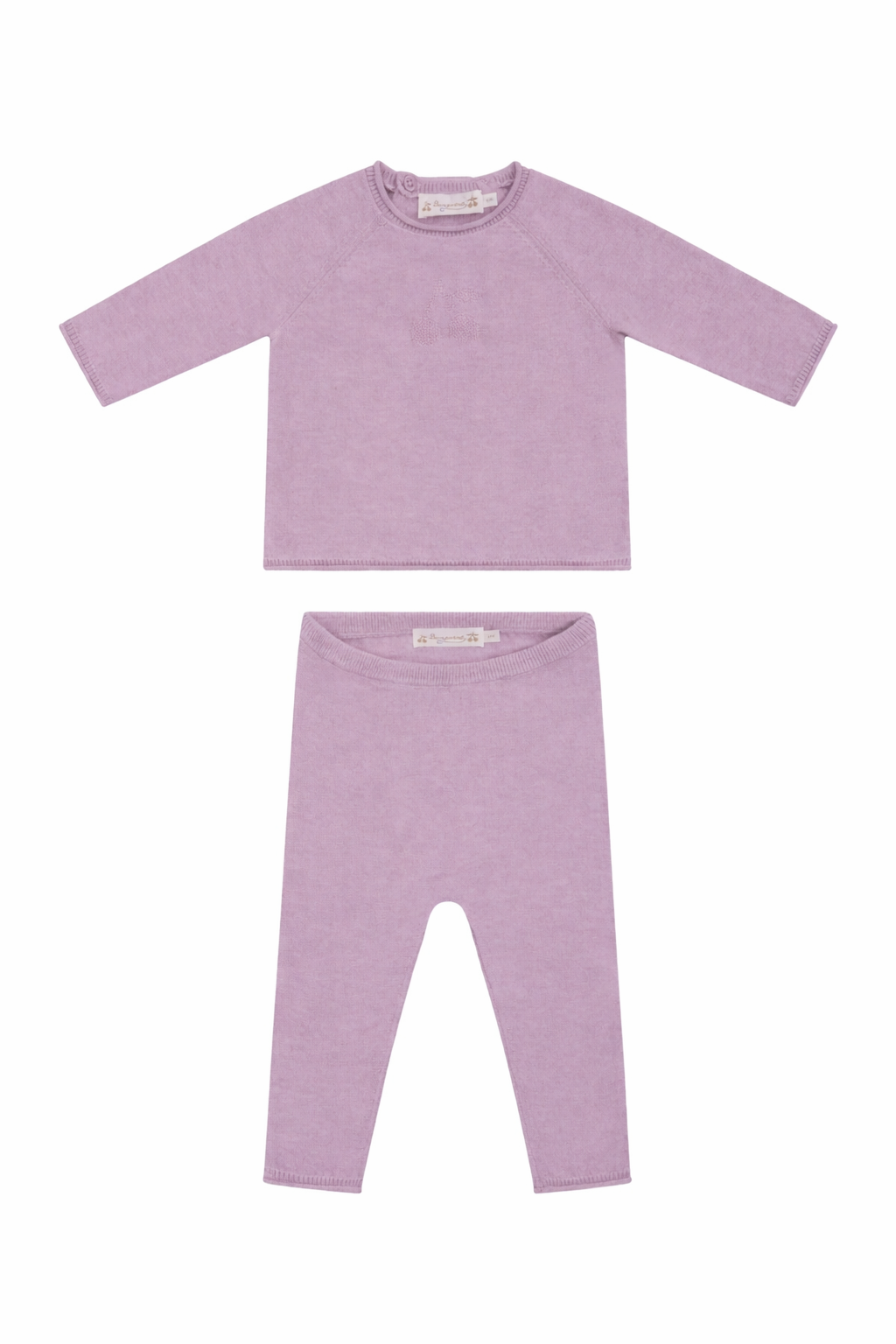 Completo per neonata Bonpoint rosa a maniche lunghe C06NSEK00001 057A BONPOINT