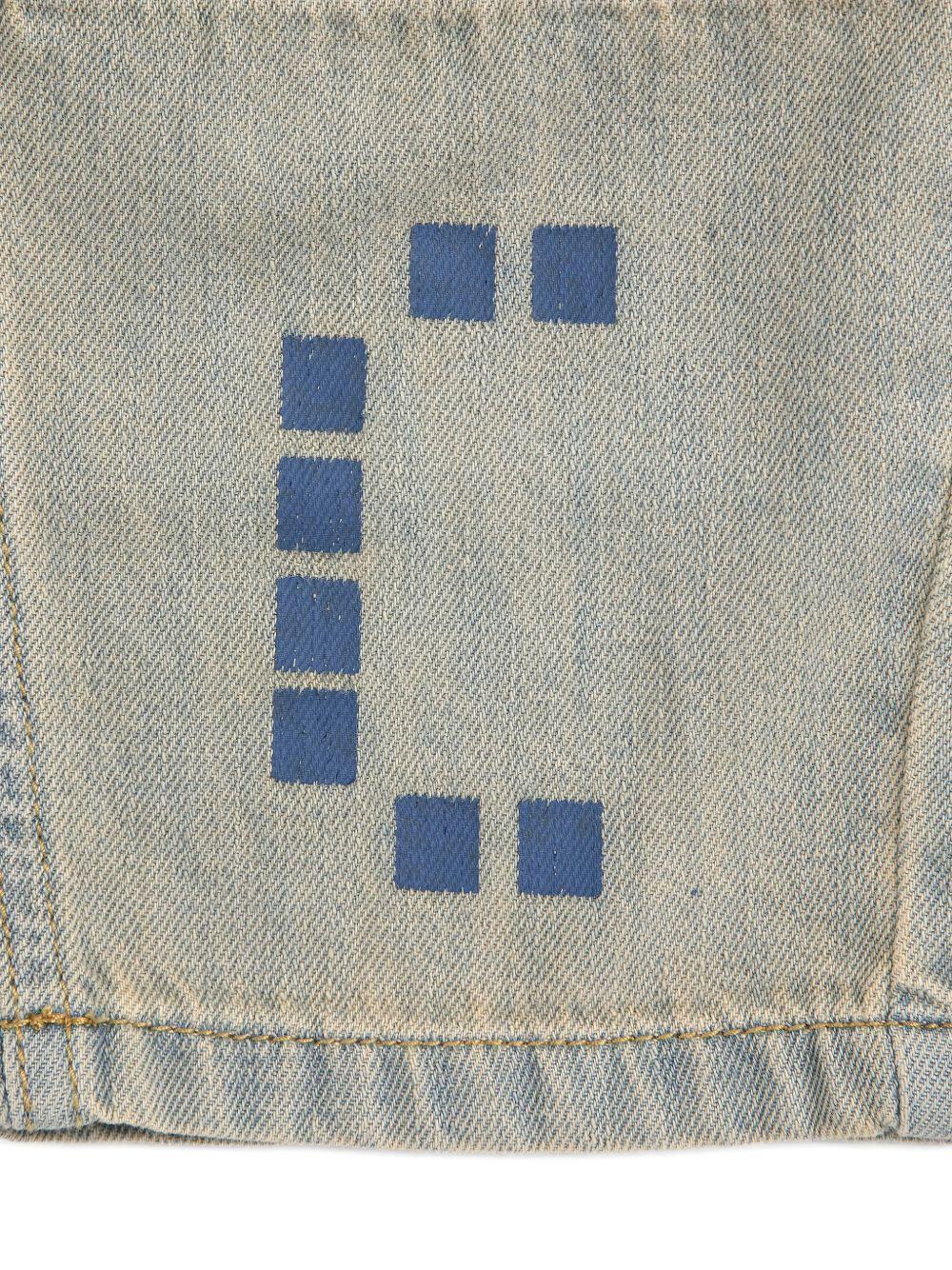 Jeans per bambino Bobo Choses denim con stampa logo B126AC098 461 BOBO CHOSES KIDS