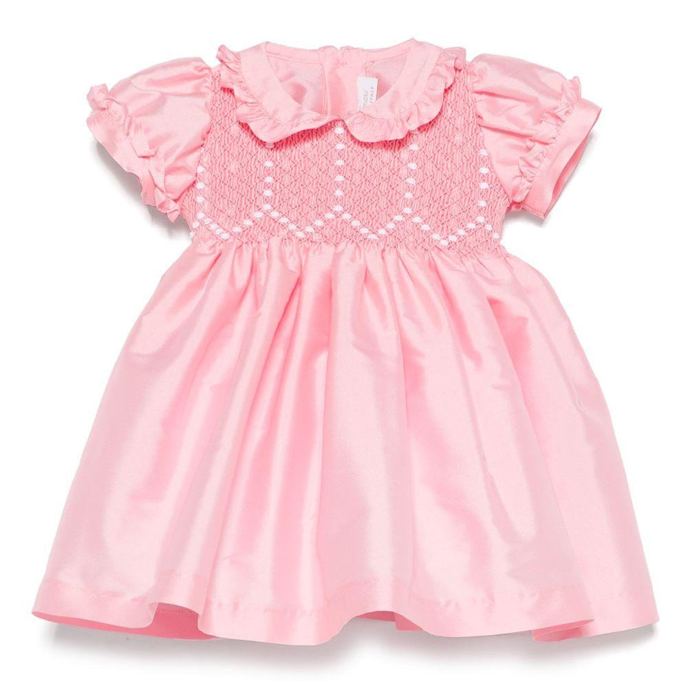 Abito per neonata Mariella Ferrari rosa con design a inserti ATB2 076 MARIELLA FERRARI