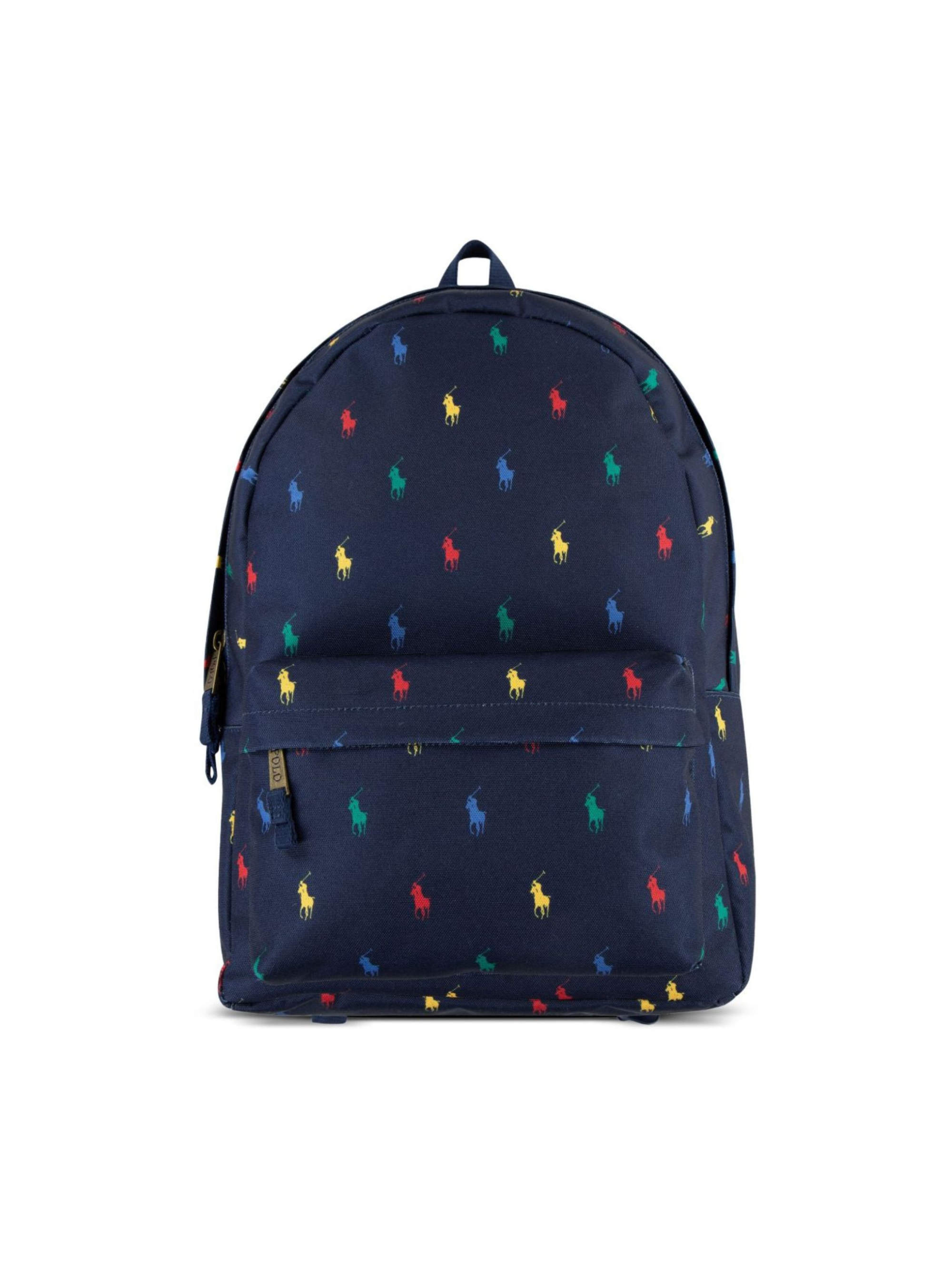 Zaino per bambini Polo Ralph Lauren Kids blu con motivo Polo Pony all-over 9AR153 BCV Ralph Lauren kids