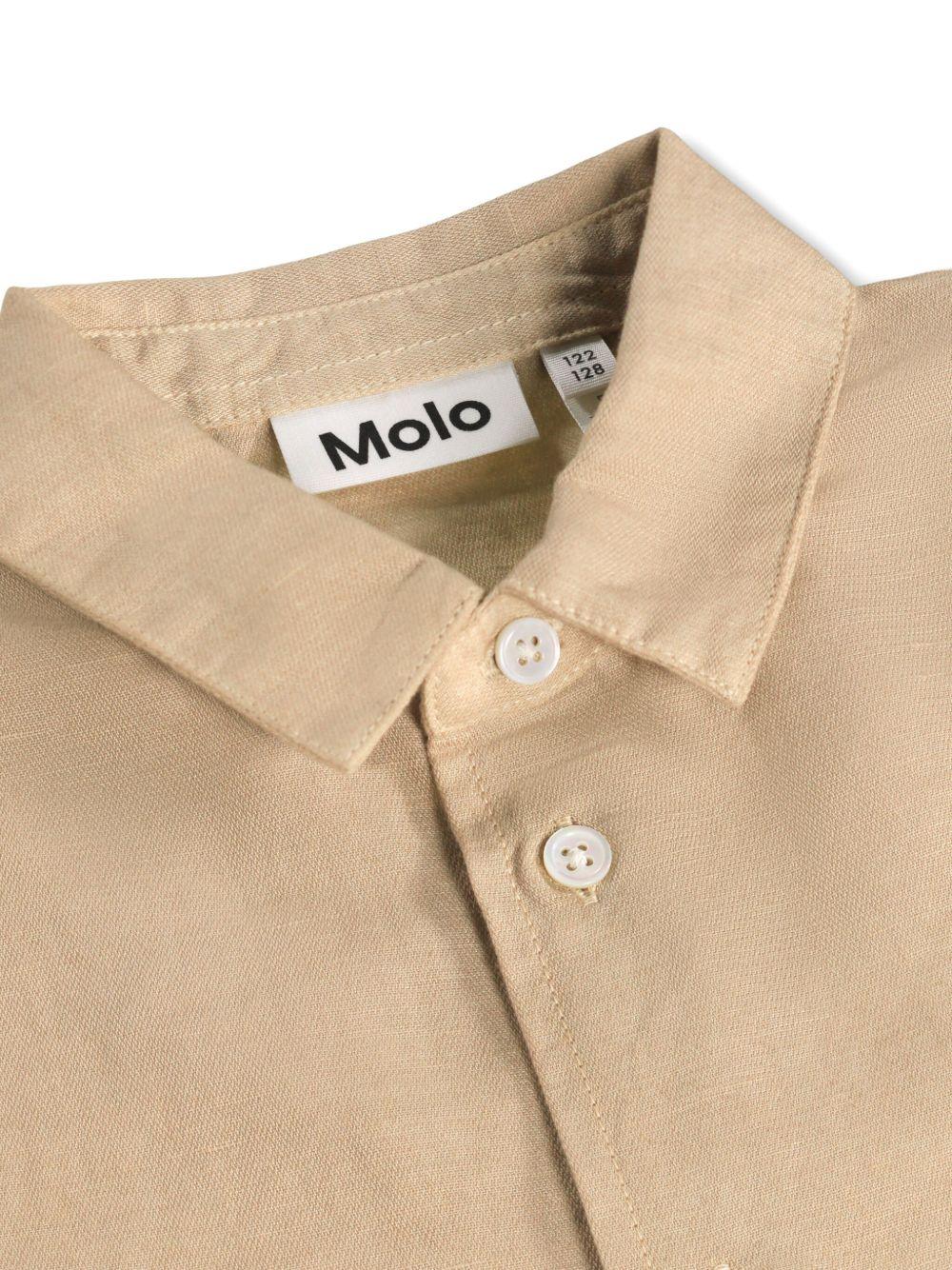 Camicia per bambino Molo beige con effetto sfumato 1S26C203 5664 MOLO KIDS