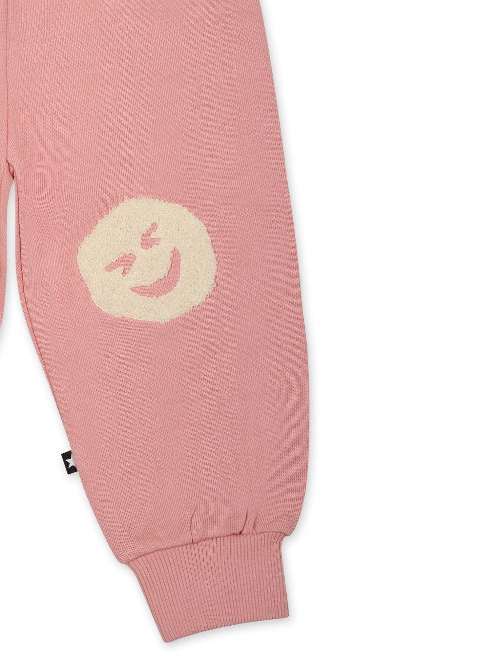 Pantaloni sportivi con stampa per neonata Molo rosa con orli alle caviglie 6S25I206 8283 MOLO