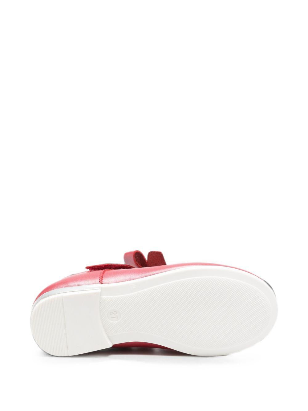 Ballerine per bambina Monnalisa Kids rosse con applicazione fiocco sul davanti 83H000 8777 0043 MONNALISA KIDS