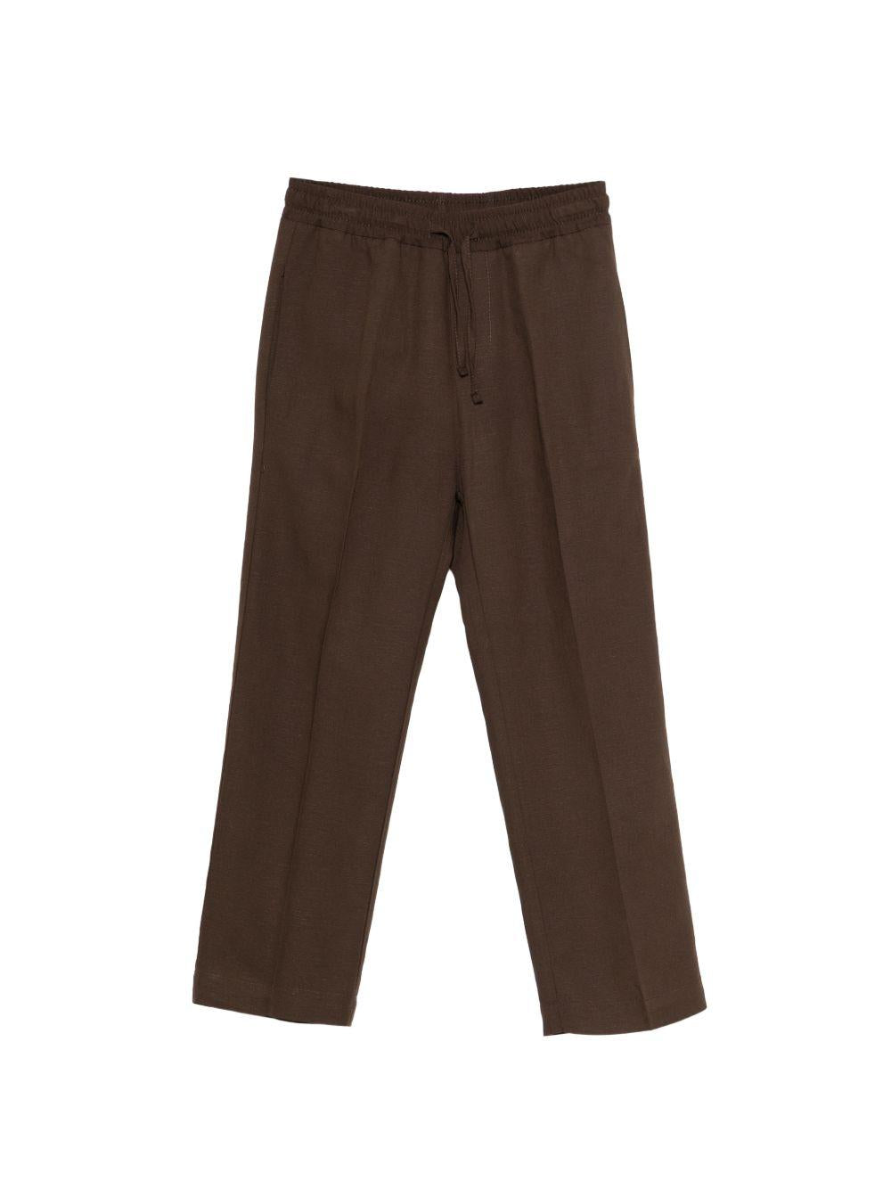 Pantaloni per bambino Paolo Pecora Kids marrone con coulisse PP4238 EBANO PAOLO PECORA KIDS