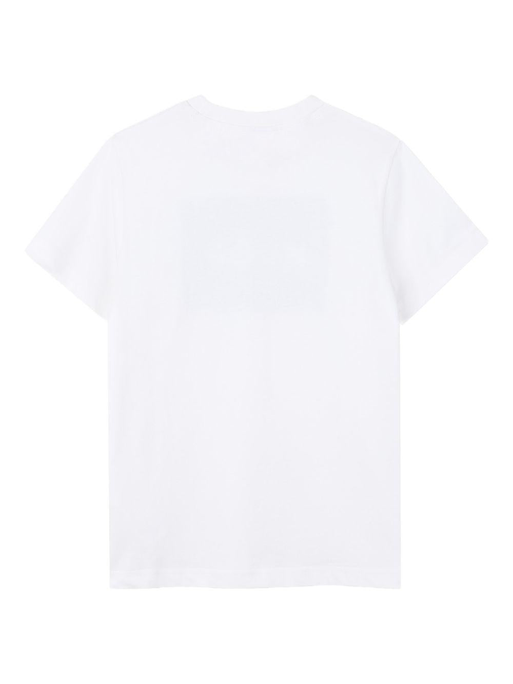 T-shirt per bambino Hugo Kids bianca con logo sul davanti G01020 10P Hugo KIDS
