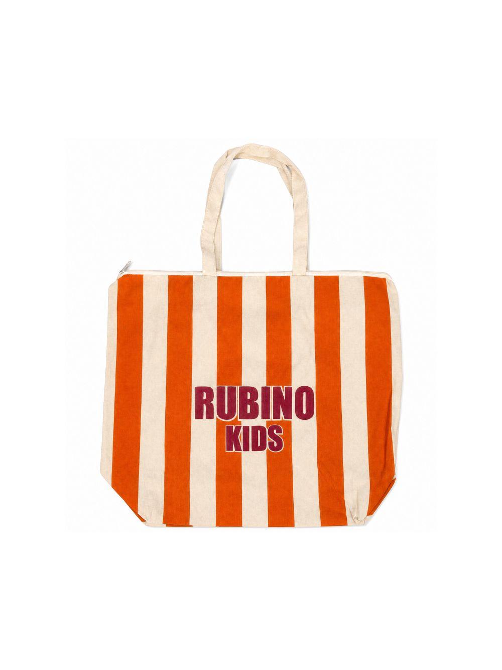Borsa City personalizzata Rubino Kids arancione con design a righe CITY ARANCIONE RUBINO