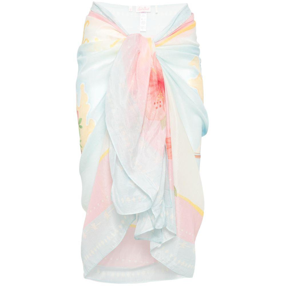 Pareo per donna MC2 Saint Barth multicolore con stampa floreale TAIT001 09743L MC2 ST. BARTH