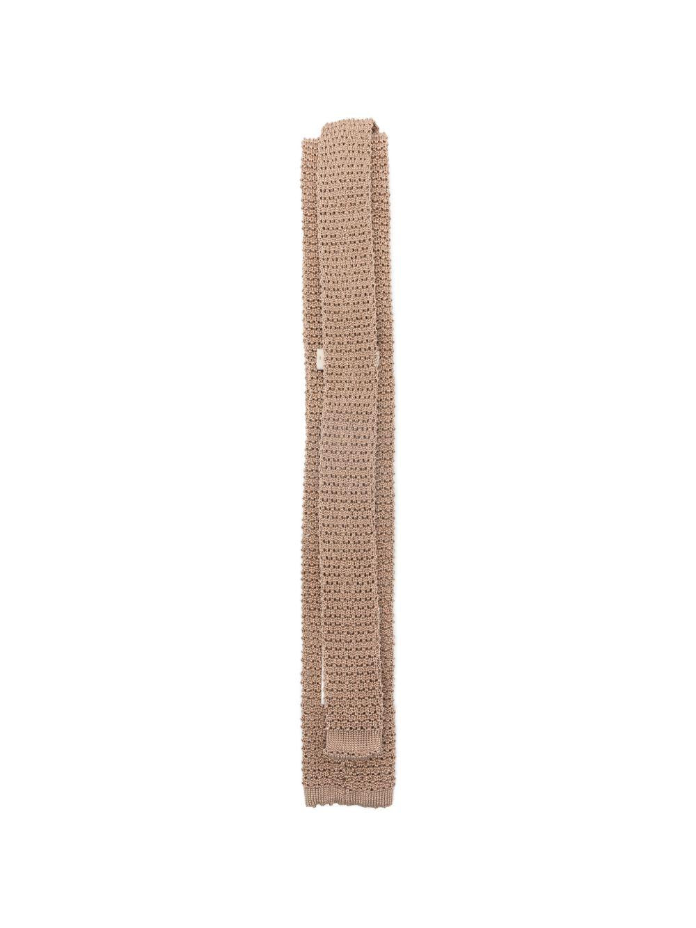 Cravatta per donna Alysi beige lavorata a maglia 316631 P6106 PELLE ALYSI