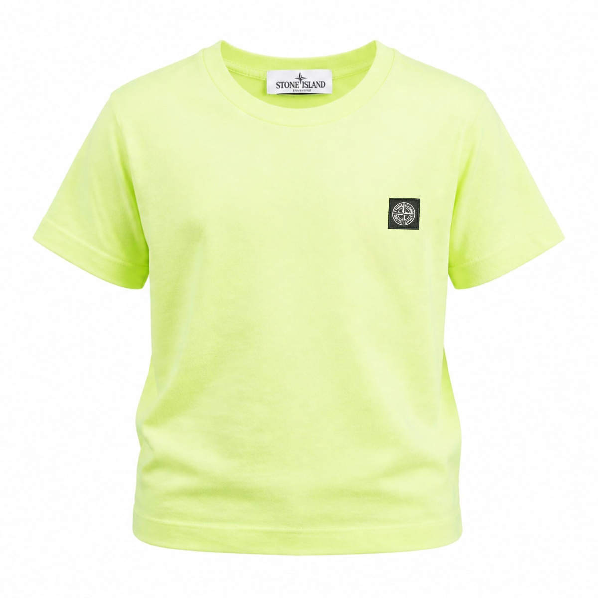 T-shirt per bambino Stone Island Junior verde con patch logo L1S162100002S0047 V005F STONE ISLAND KIDS