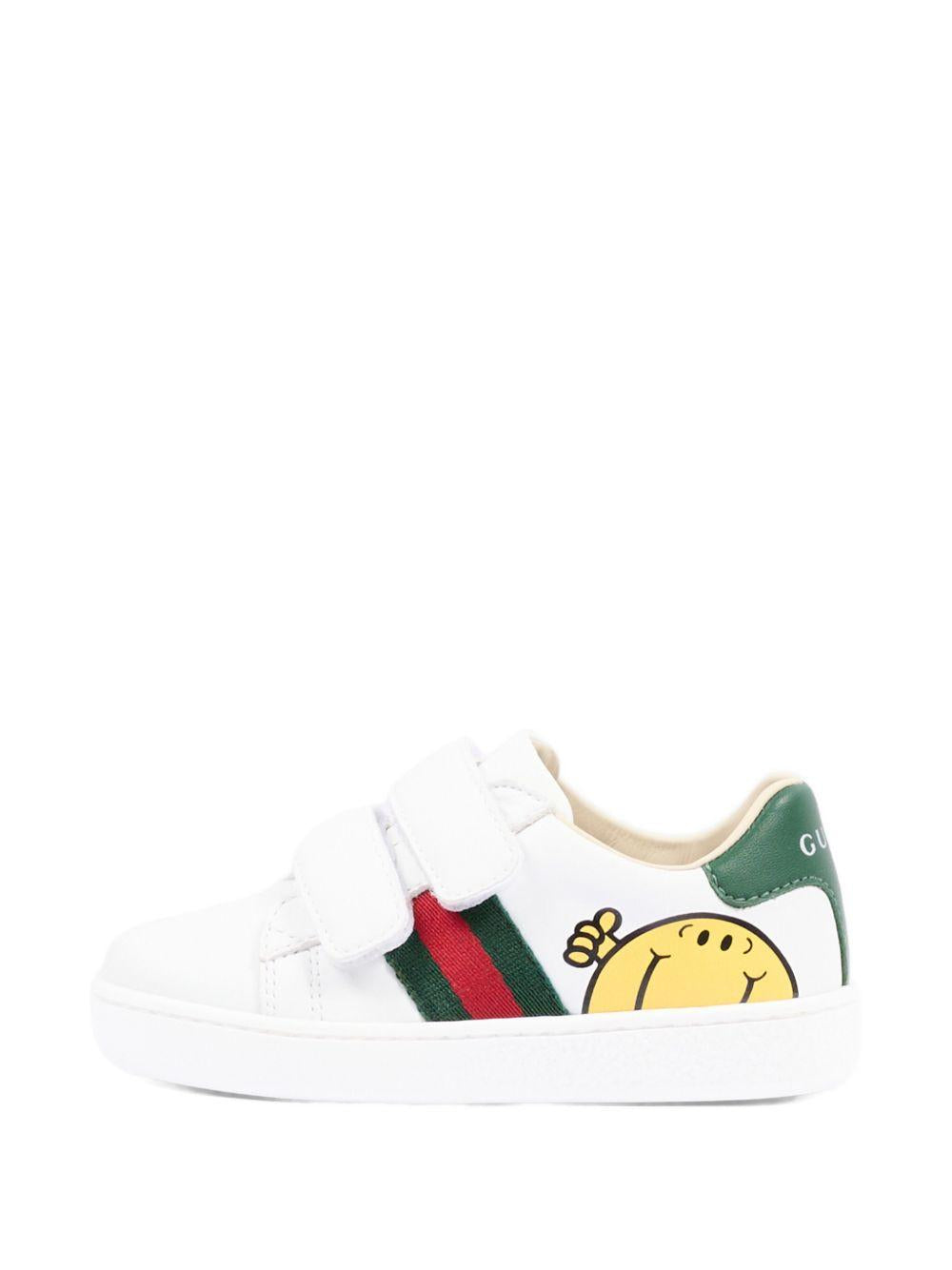 Sneakers per bambini Gucci Kids bianca con stampa grafica sul lato 858455CPWB0 9085 GUCCI KIDS