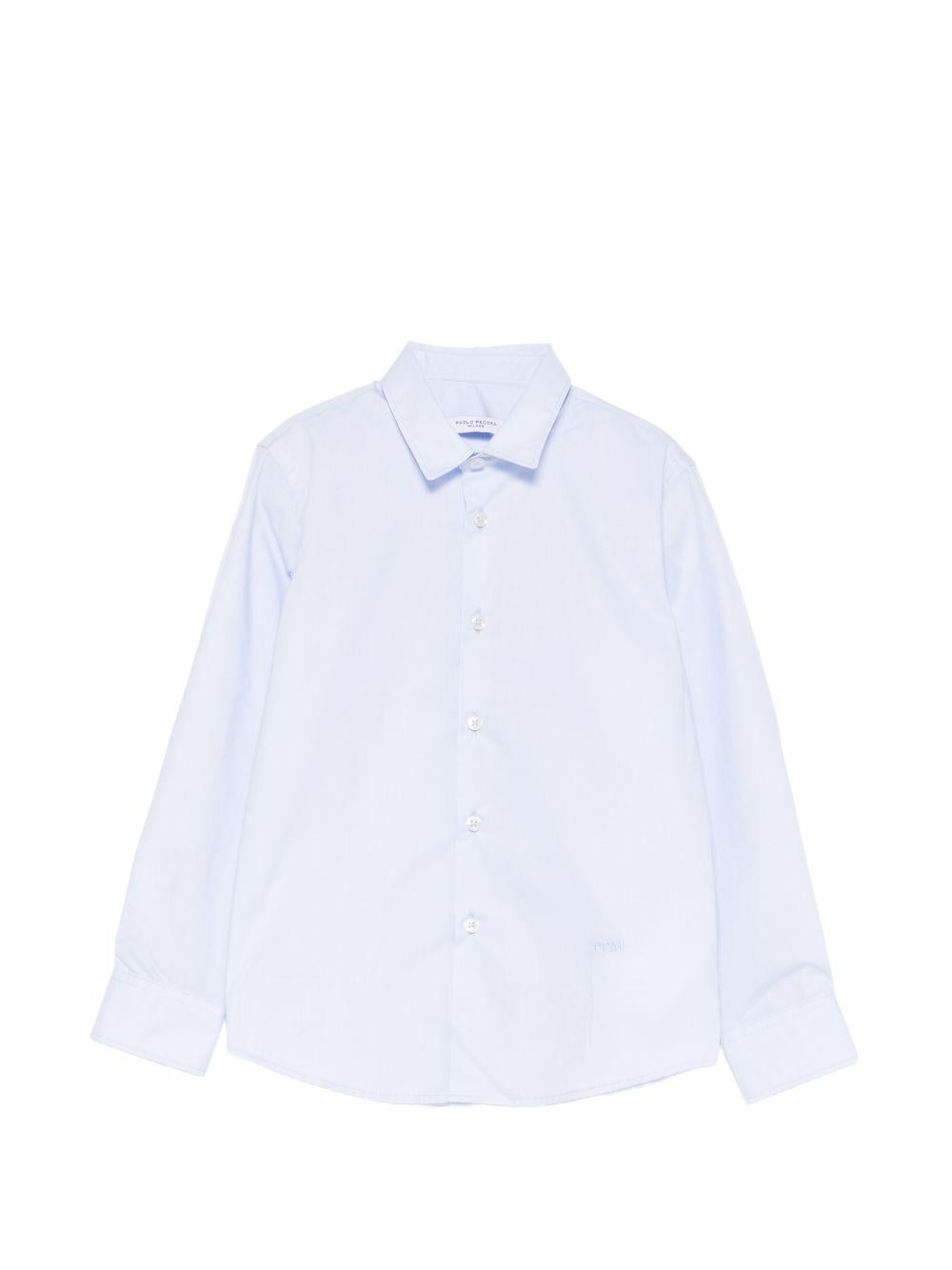 Camicia per bambino Paolo Pecora Kids azzurra a maniche lunghe PP4225 AZZURRO PAOLO PECORA KIDS