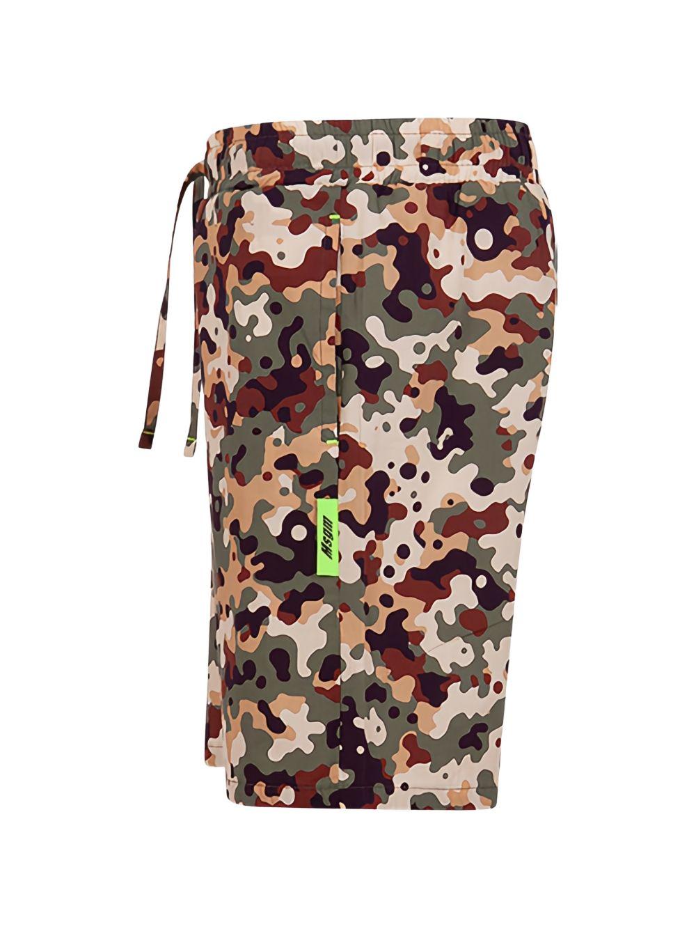Shorts per bambino MSGM Kids multicolore con stampa camouflage S6MSJBBE192 167 MSGM KIDS