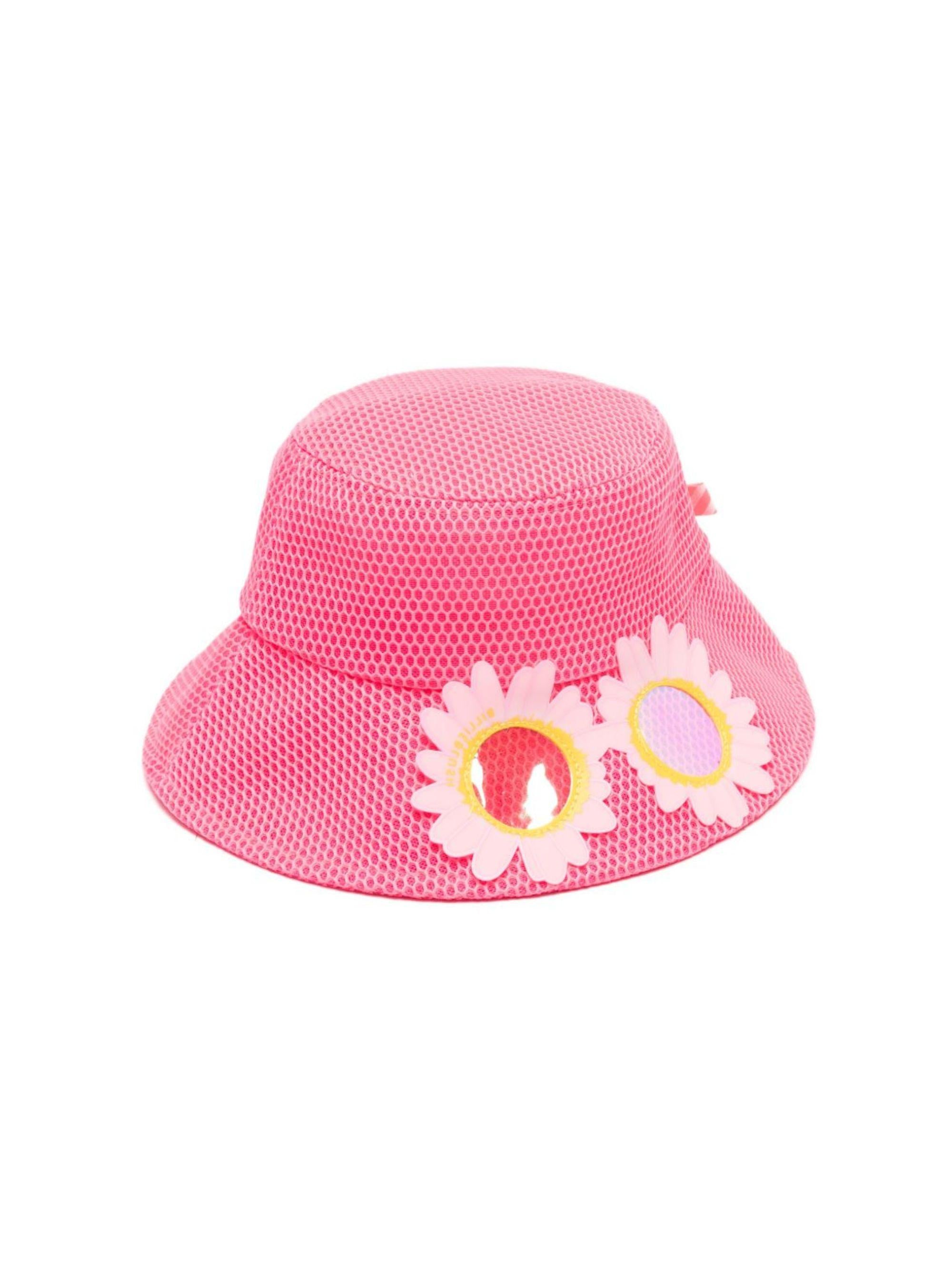 Cappello per bambina Billieblush rosa decorazione a fiori U22171 499 BILLIEBLUSH KIDS