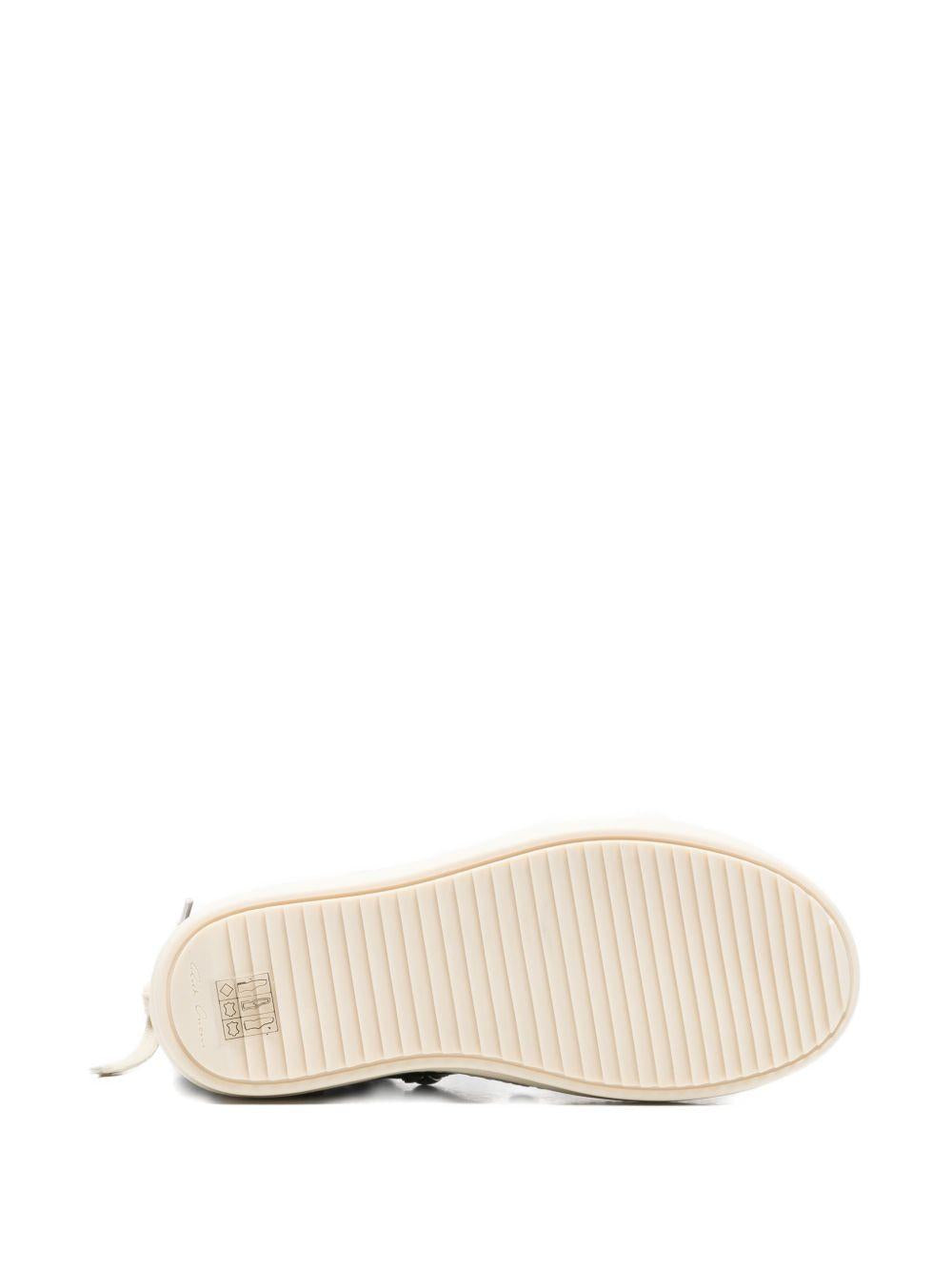 Sneakers per bambini Rick Owens Kids nere con occhielli color argento BG01F3894LMU 911 RICK OWENS KIDS