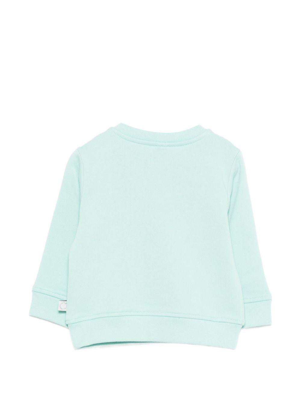 Felpa per neonata Stella McCartney Kids azzurra con stampa stella marina TY4050 Z3409 683 STELLA McCARTNEY KIDS