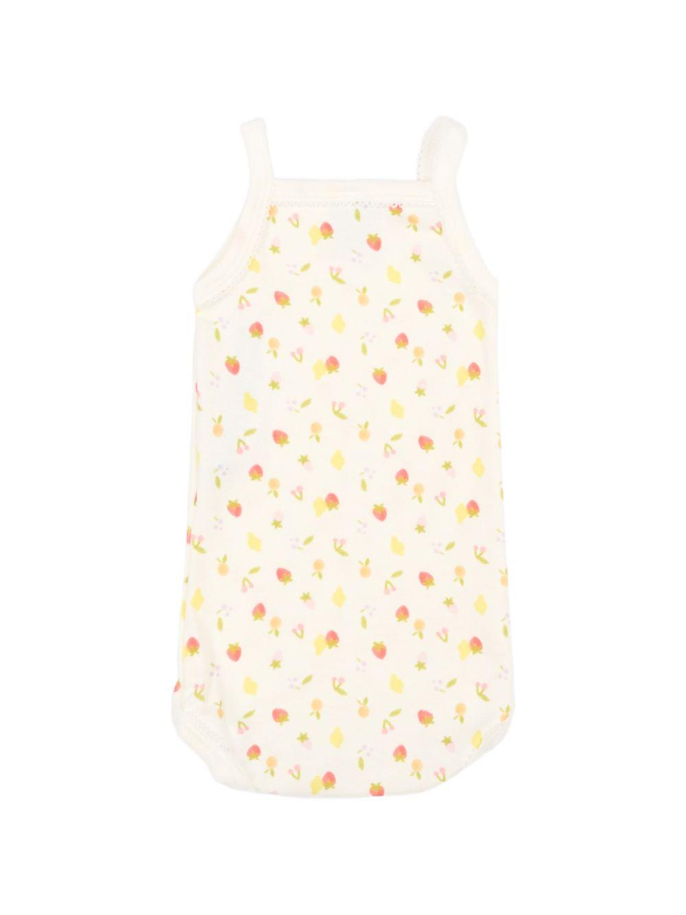 Set di tre body per neonata Petit Bateau multicolore con stampa grafica A0FRX 00 PETIT BATEAU