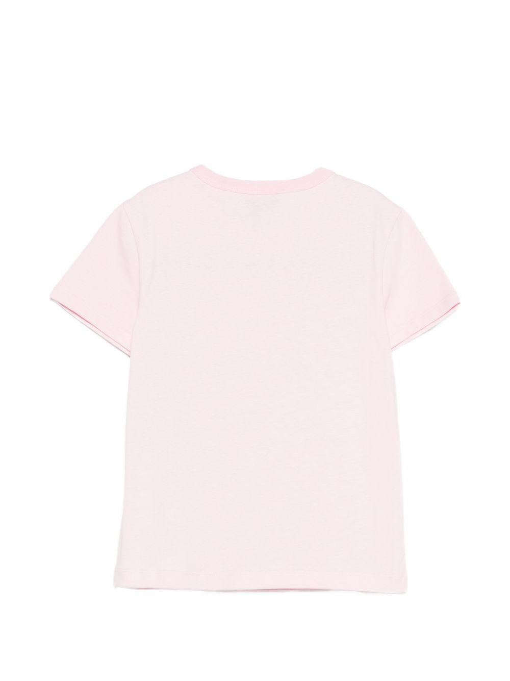 T-shirt per bambina Emilio Pucci Junior rosa con stampa grafica PY8A71 Z3672 51E EMILIO PUCCI KIDS