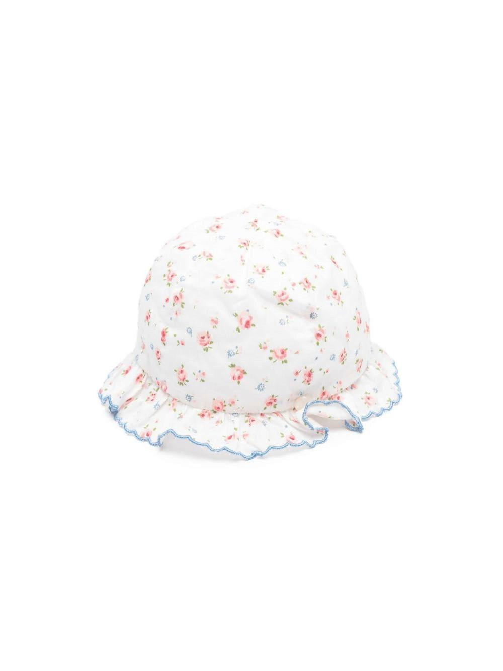 Cappello per neonata Tartine & Chocolat bianco con stampa a fiori CC90000 13 TArtine & Chocolat KIDS