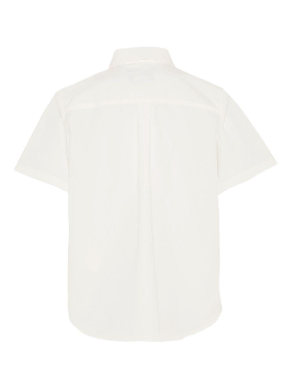 Camicia per bambino Fendi Kids bianca con stampa grafica sul davanti JMC203 AEXZ F0TU9 FENDI KIDS
