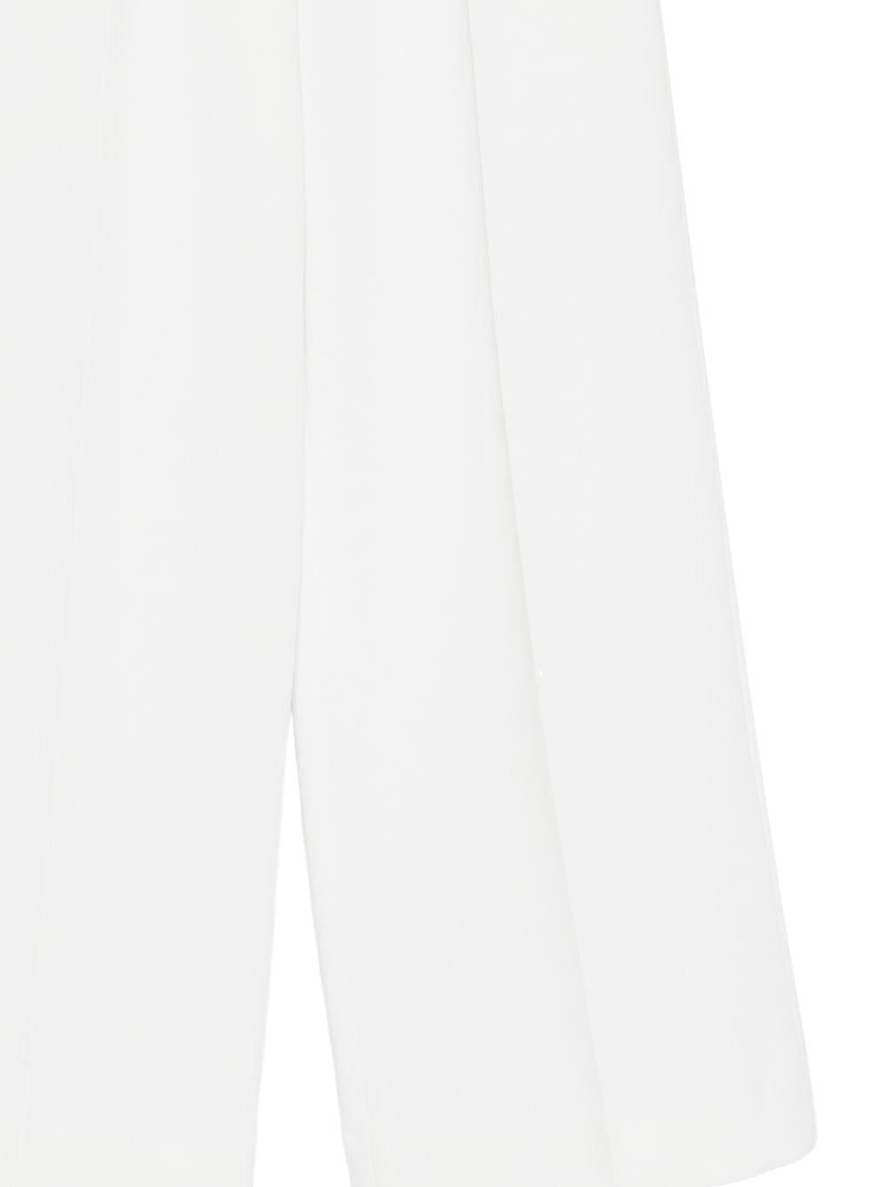 Pantaloni per bambina Elisabetta Franchi La Mia Bambina bianchi con banda logo EFPA3140GA022 0195 ElISABETTA FRANCHI