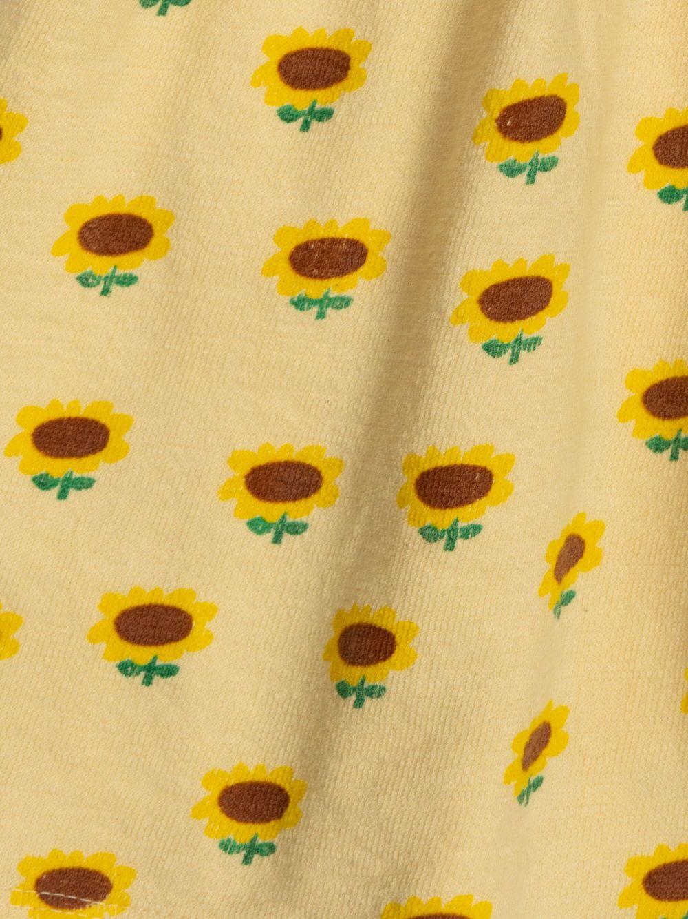 Abito per bambina Bobo Choses Sunflower giallo con stampa girasole B125AC090 199 BOBO CHOSES KIDS