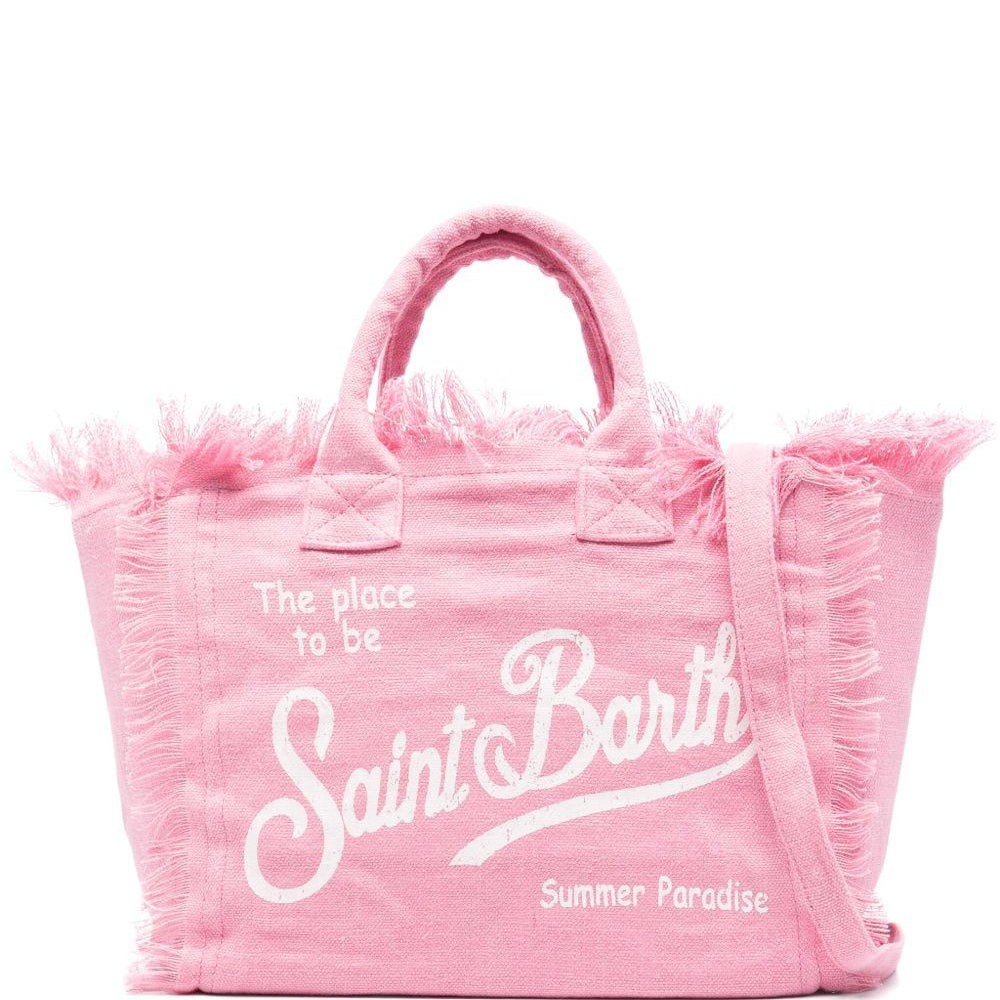 Borsa tote Colette MC2 Saint Barth rosa con stampa logo COL0018 00142L MC2 ST. BARTH