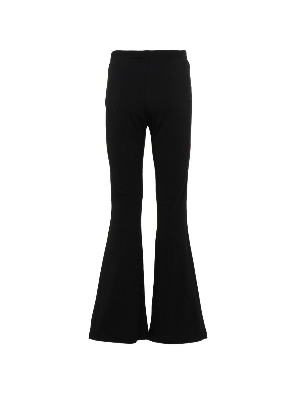 Pantaloni sportivi per bambina Moschino Kids neri svasati HDP076LBA00 60100 MOSCHINO KIDS