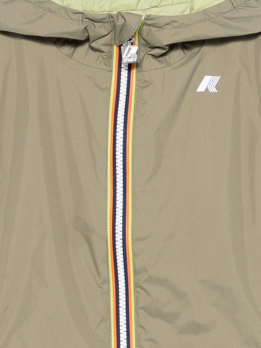 Giubbino per bambino K-Way Kids verde con cerniera K61314W C40 K-WAY KIDS