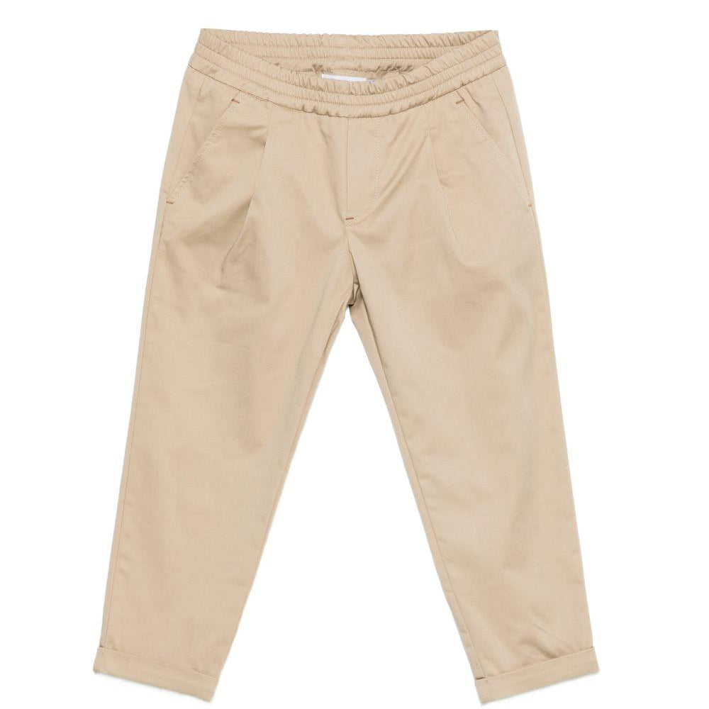 Pantaloni per bambino DONDUP Kids beige con vita elasticizzata DMPA1830RA029 0037 DONDUP KIDS