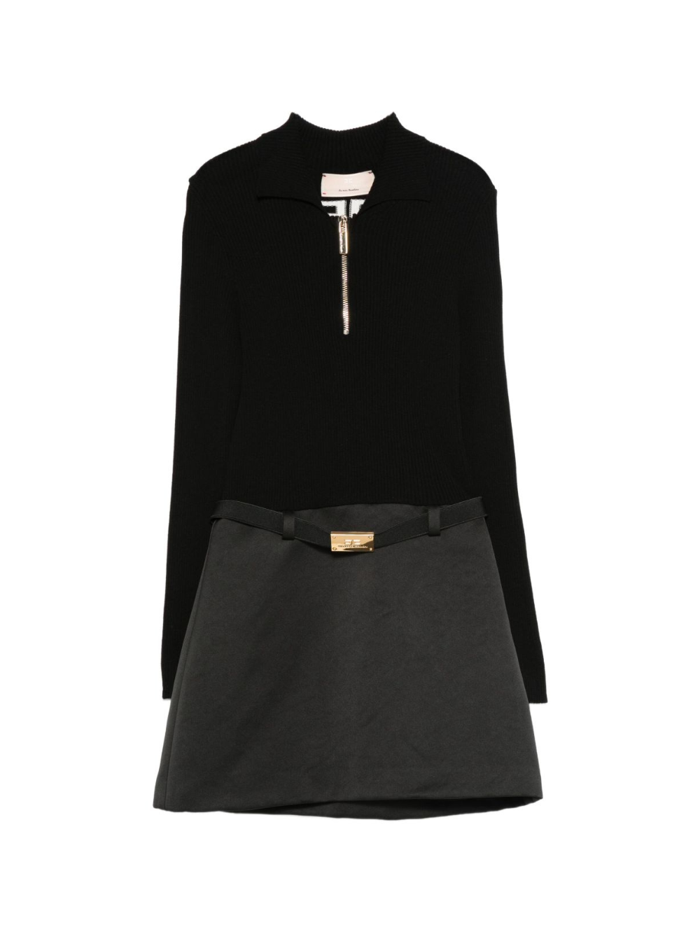 Abito per bambina Elisabetta Franchi La Mia Bambina nero con cerniera EFAB6210FL229 D748 ElISABETTA FRANCHI