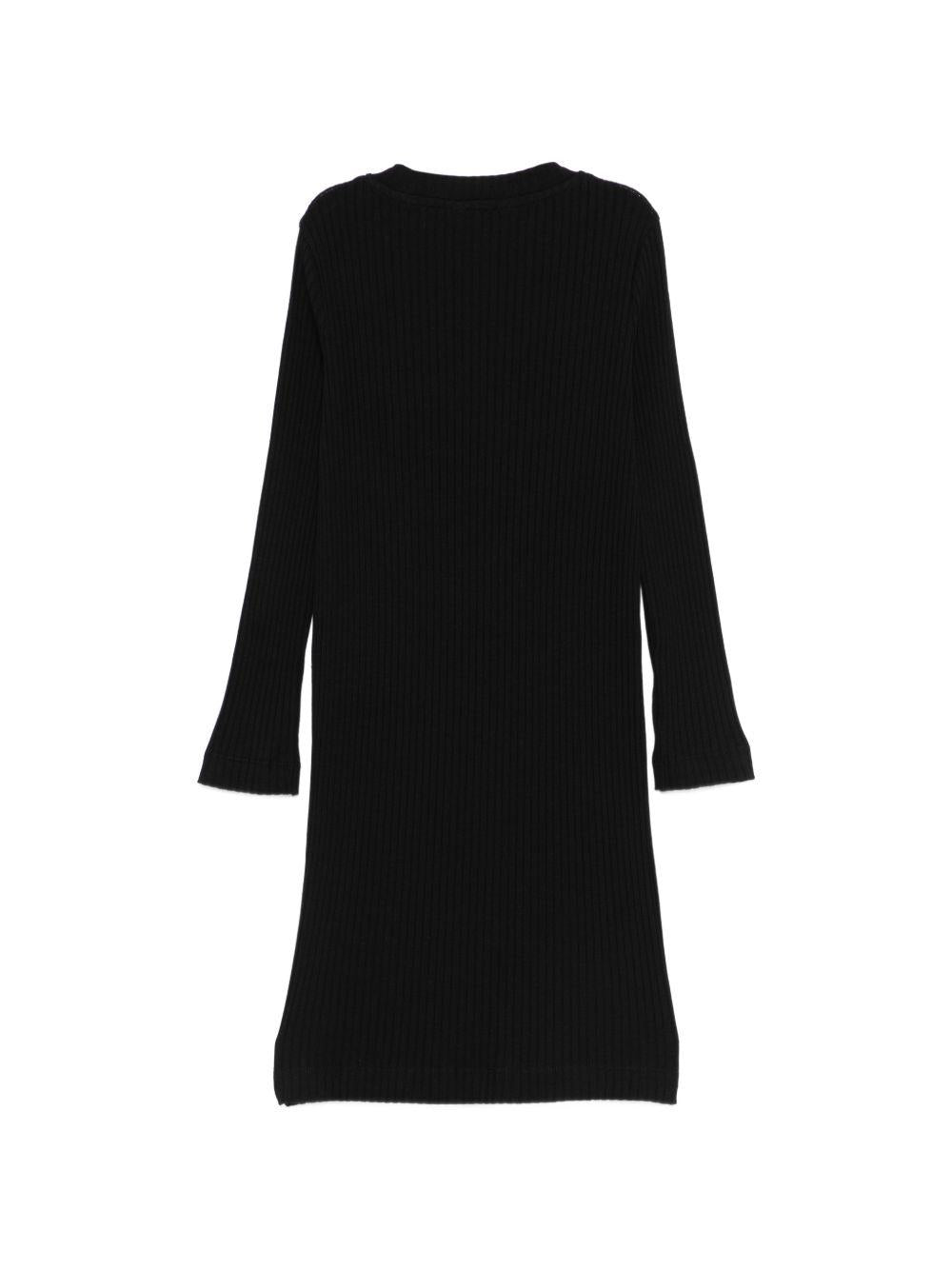 Abito per bambina Palm Angels Kids nero con scollo tondo PGDB025S26JER001 110 PALM ANGELS KIDS