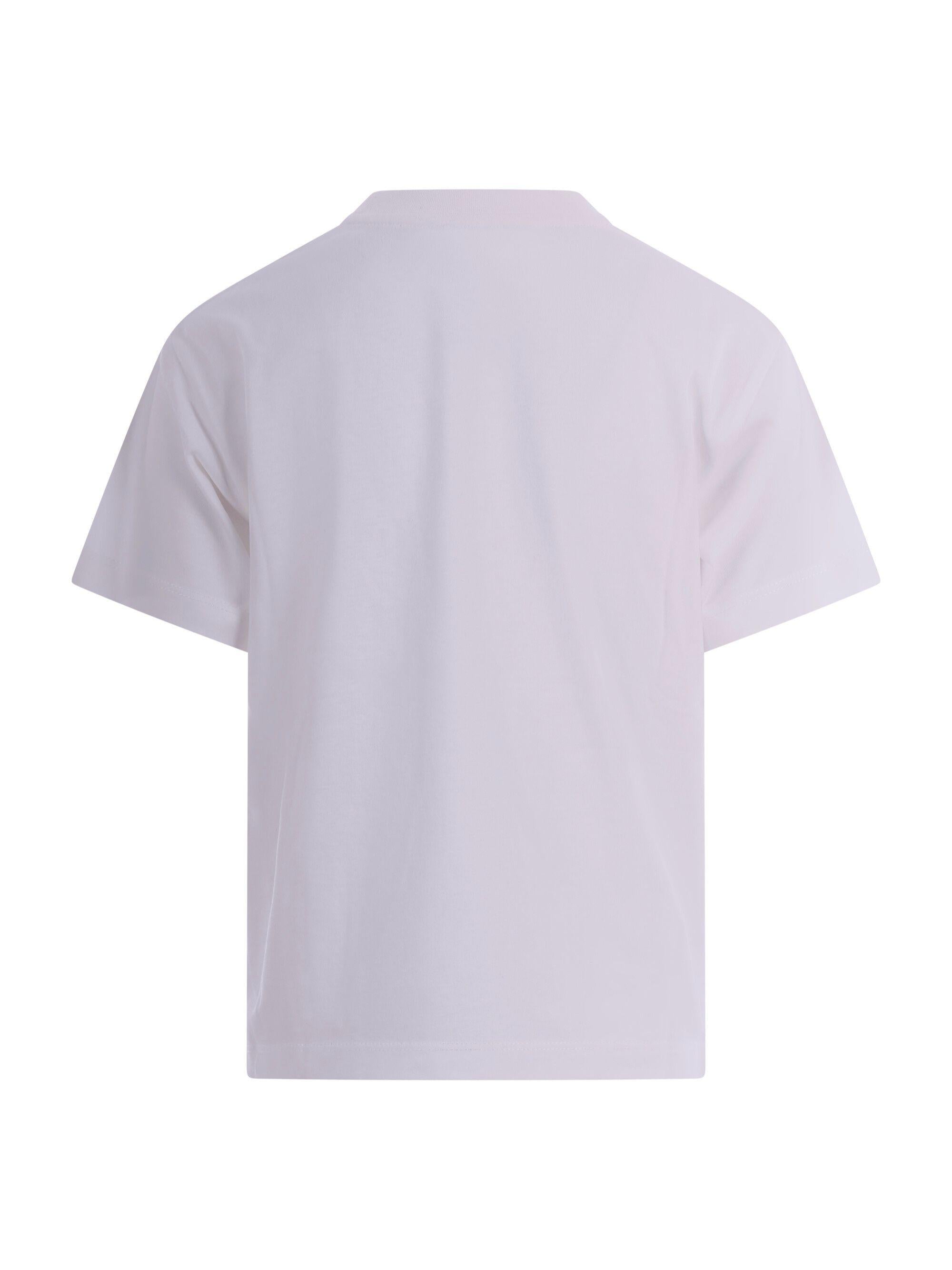 T-shirt per bambino Emporio Armani Kids bianca con stampa grafica sul davanti EB001344 AF14503 U0003 EMPORIO ARMANI KIDS