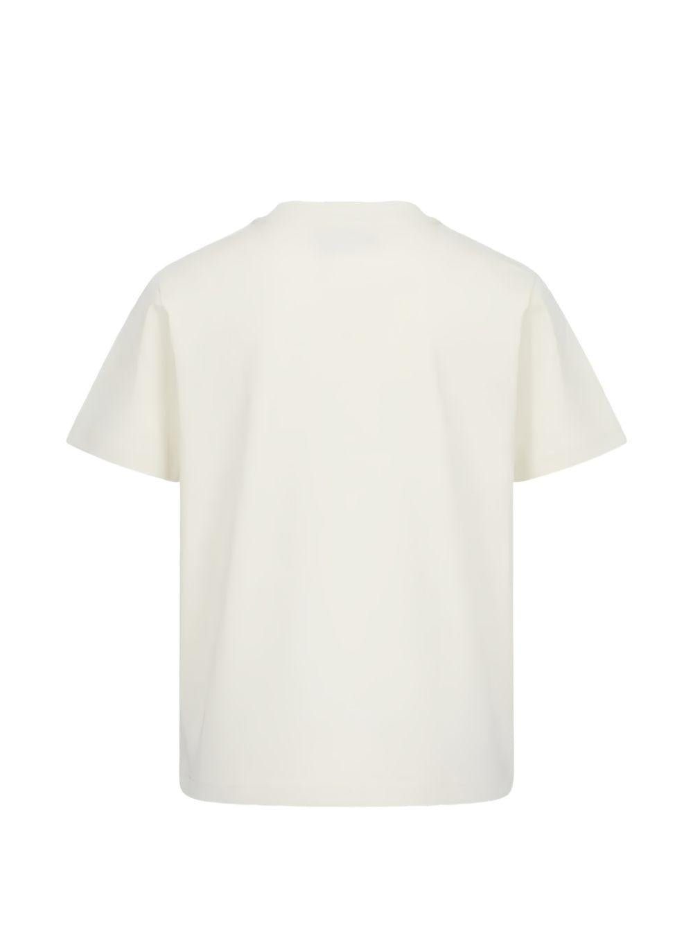 T-shirt per bambino Palm Angels Kids bianca con stampa grafica PBAA003S26JER006 002 PALM ANGELS KIDS