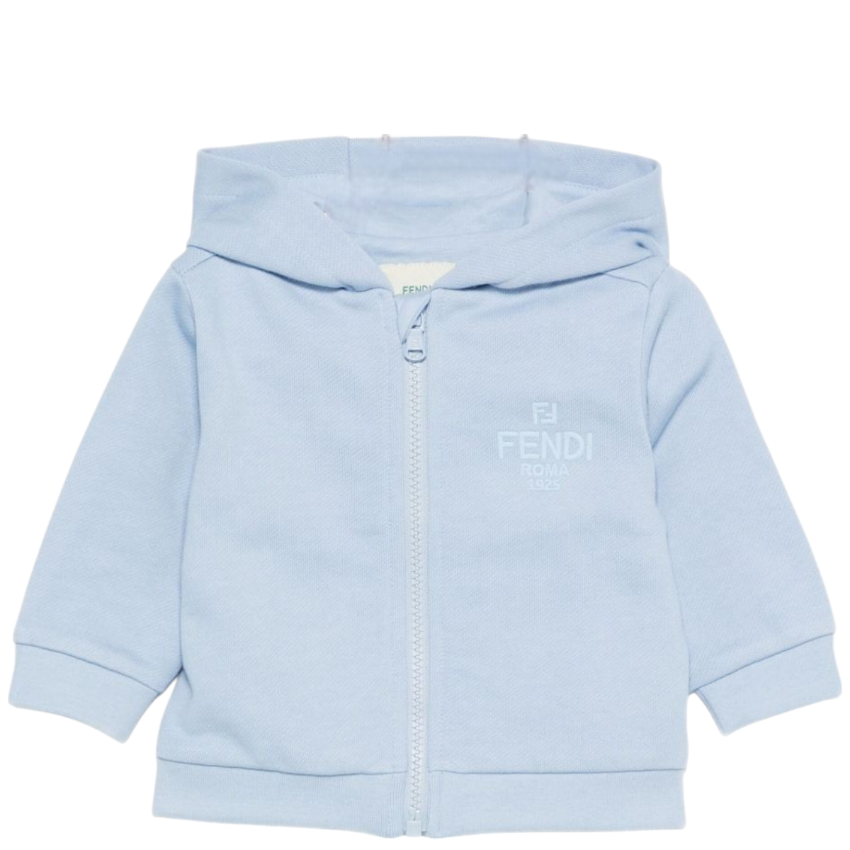 Felpa per neonato Fendi Kids azzurra con cappuccio BUH086 5V0 F1PBD FENDI KIDS