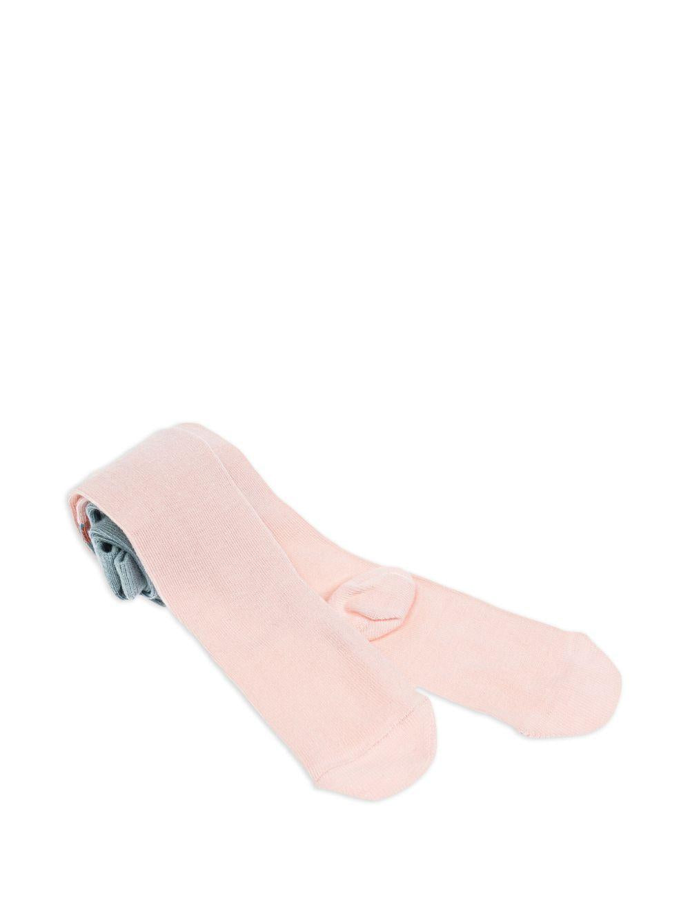 Collant per neonata Stella McCartney Kids multicolore a cuori con design color-block TX0010 Z2499 999 STELLA McCARTNEY KIDS