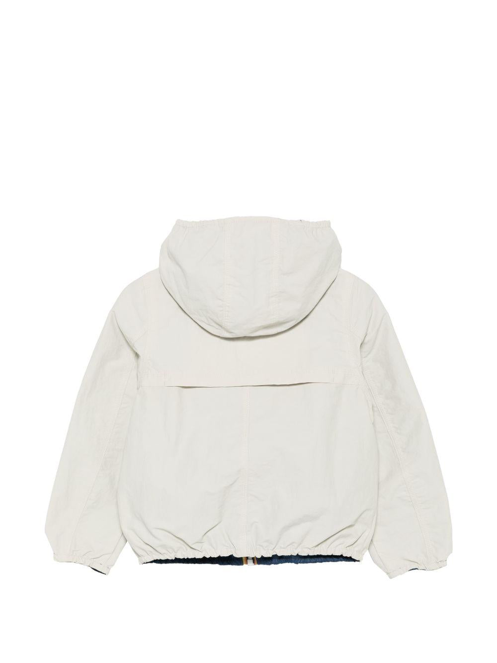 Giubbino per bambini P. Jake K Way Kids beige con design reversibile K2145HW C71 K-WAY KIDS