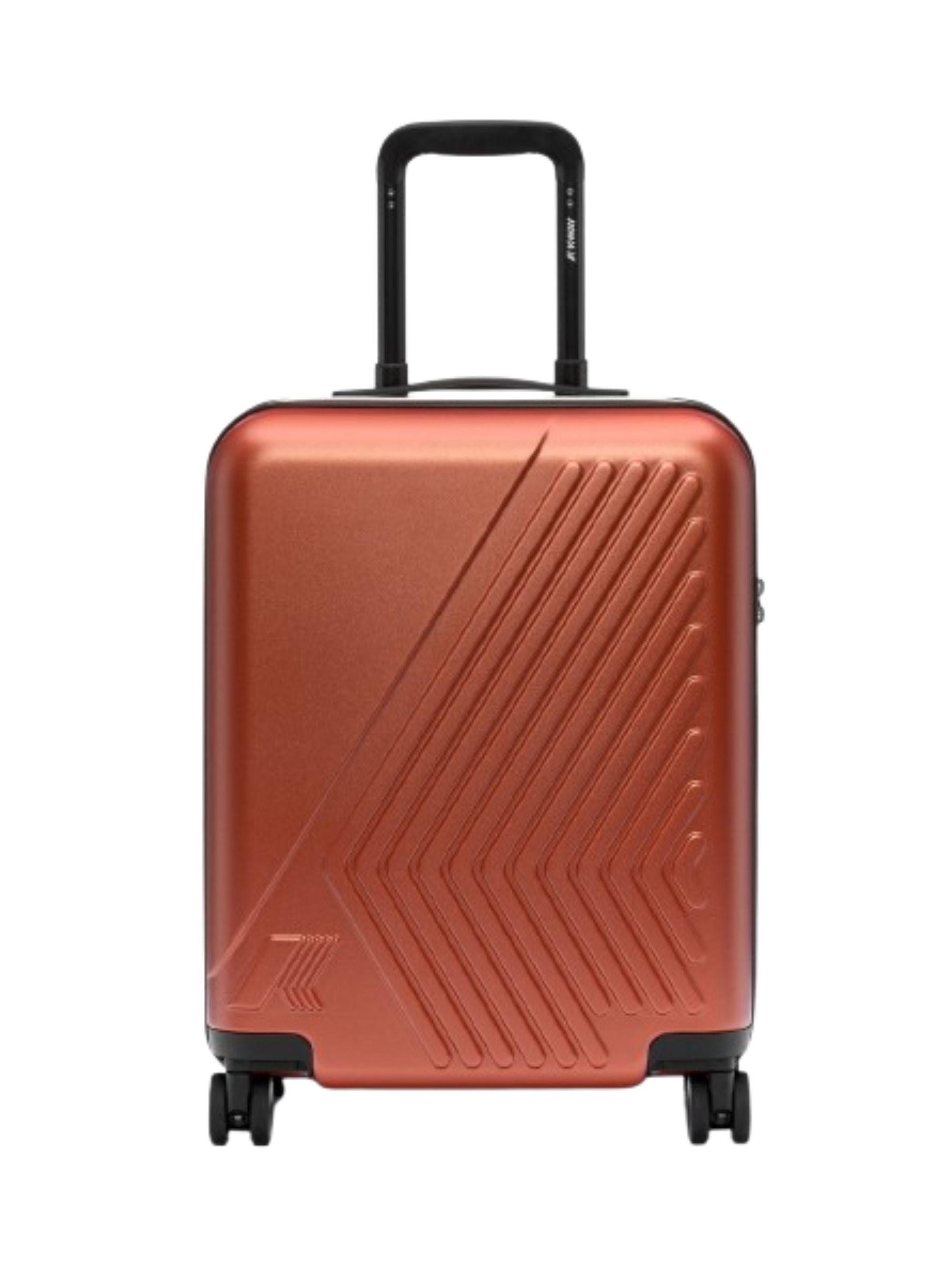 Trolley Eudoxie K-Way Kids arancione con monogramma tono su tono K4125ZW 896 K-WAY KIDS