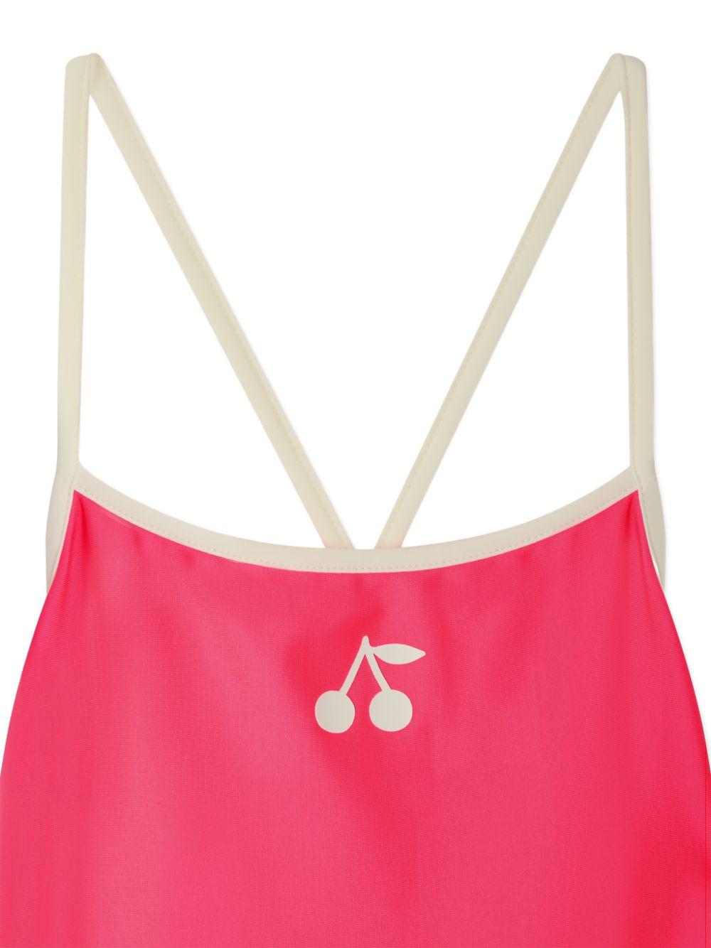 Costume da bagno per bambina Bonpoint rosa con logo sul davanti S06GSSW00006 026A BONPOINT KIDS