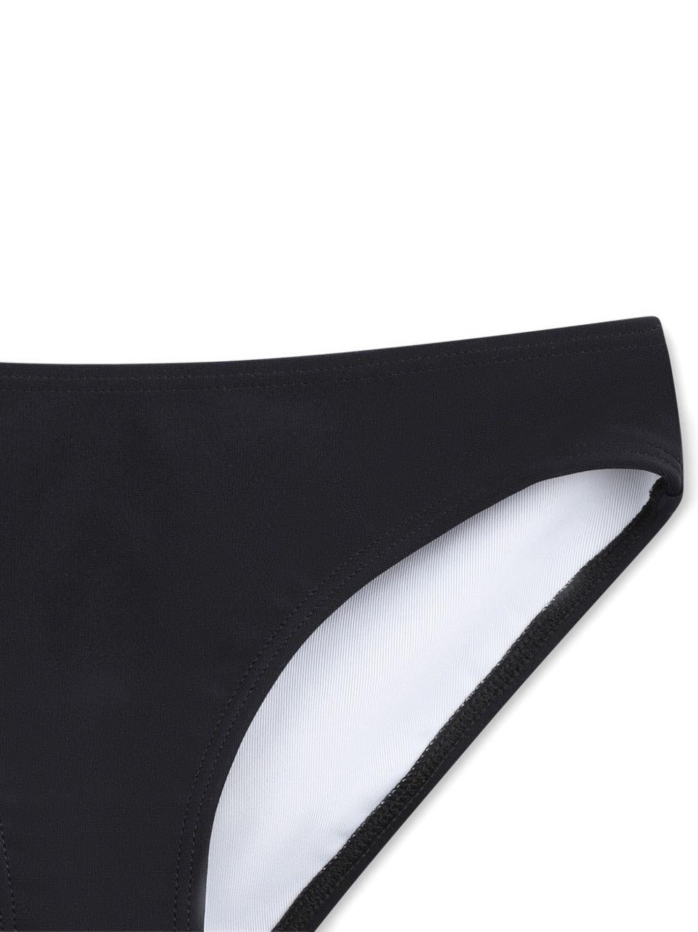 Bikini per bambina Givenchy Kids nero con stampa logo H31218 09B GIVENCHY KIDS