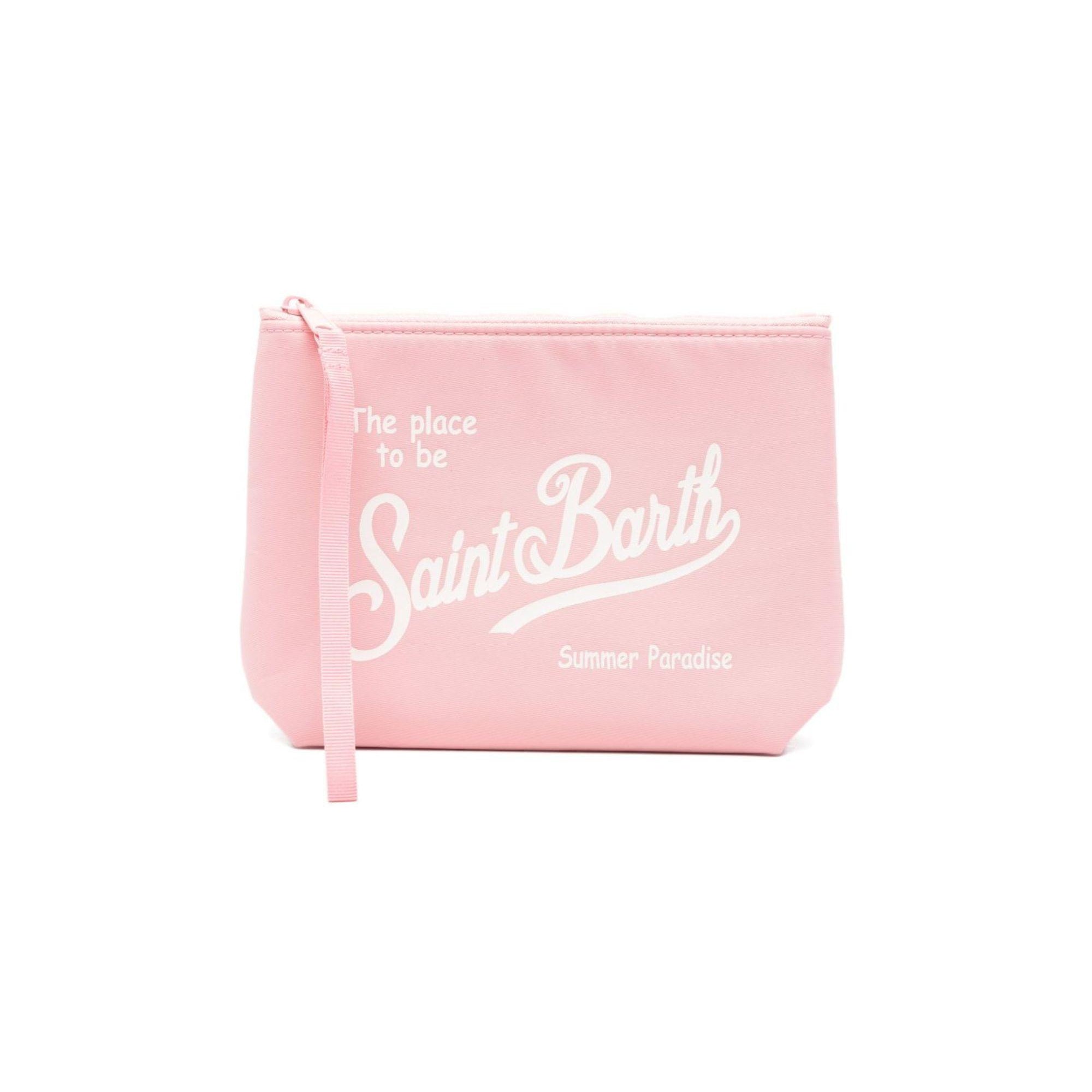 Pochette Aline MC2 Saint Barth rosa con logo a contrasto sul davanti ALI0053 00135L MC2 ST. BARTH KIDS
